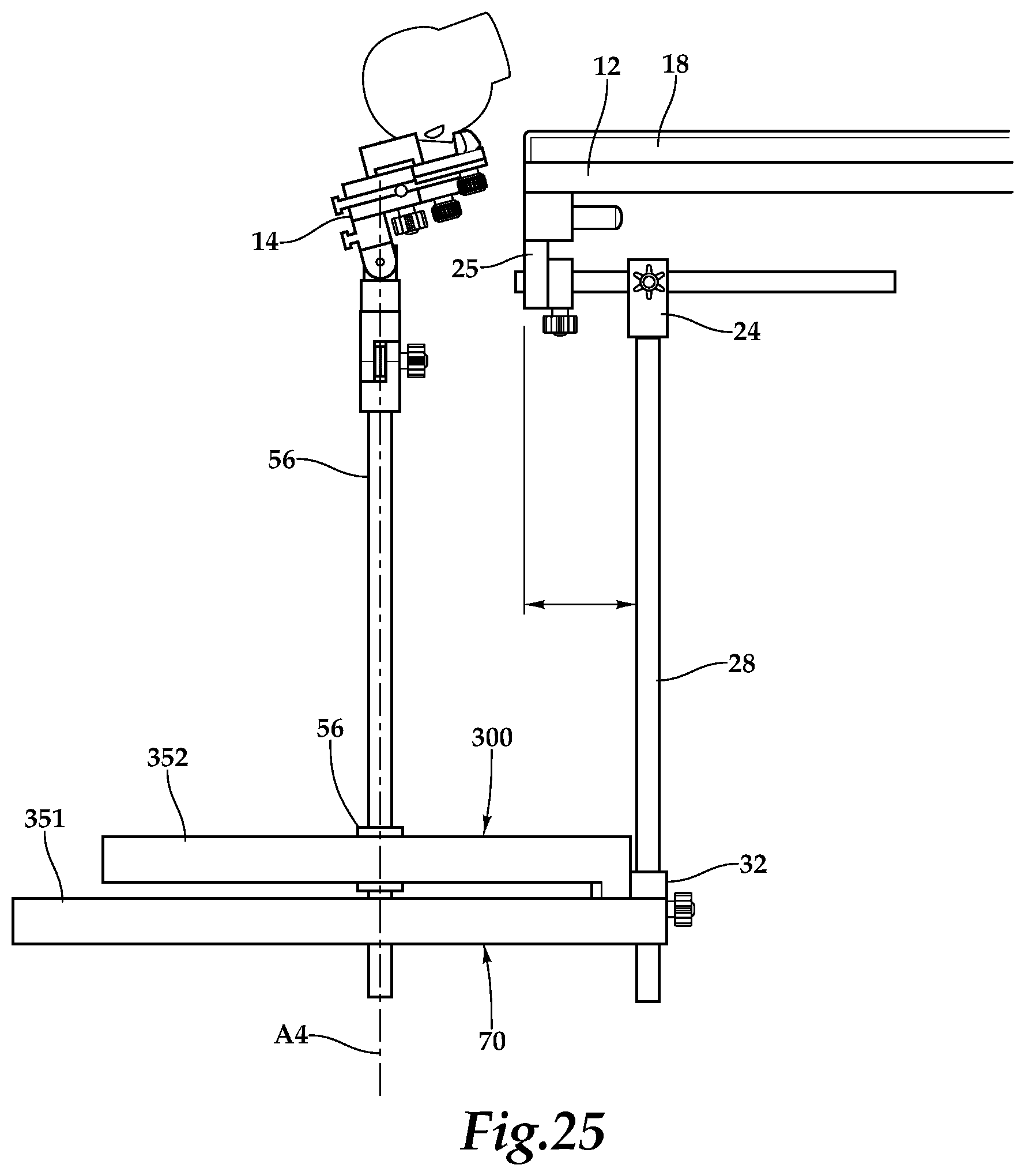 Patent US12345373 Figure 15 – Base station assembly for an operating room table