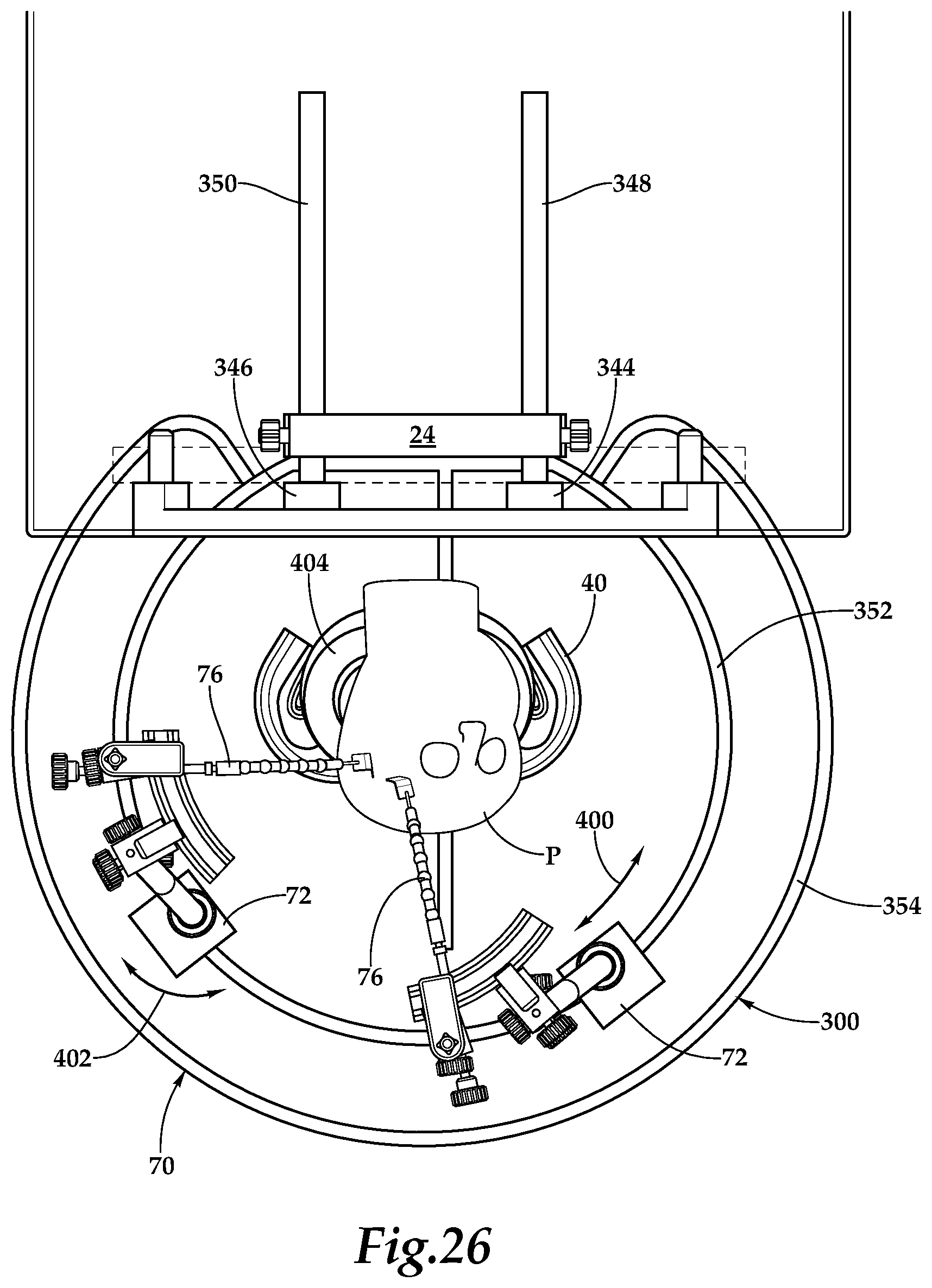 Patent US12345373 Figure 16 – Base station assembly for an operating room table