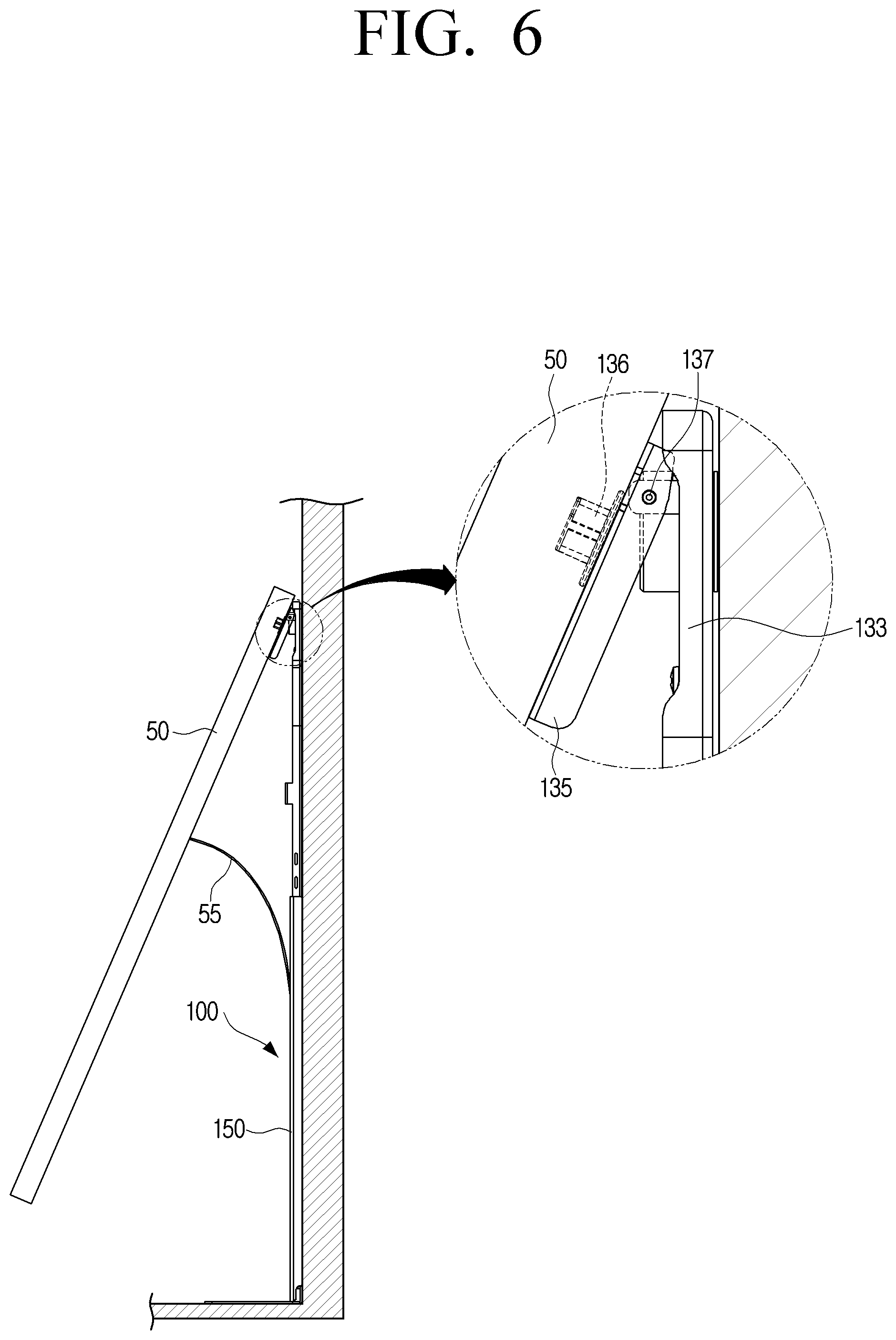 Patent US12345374 Figure 6 – Wall mount for display apparatus and installation method thereof