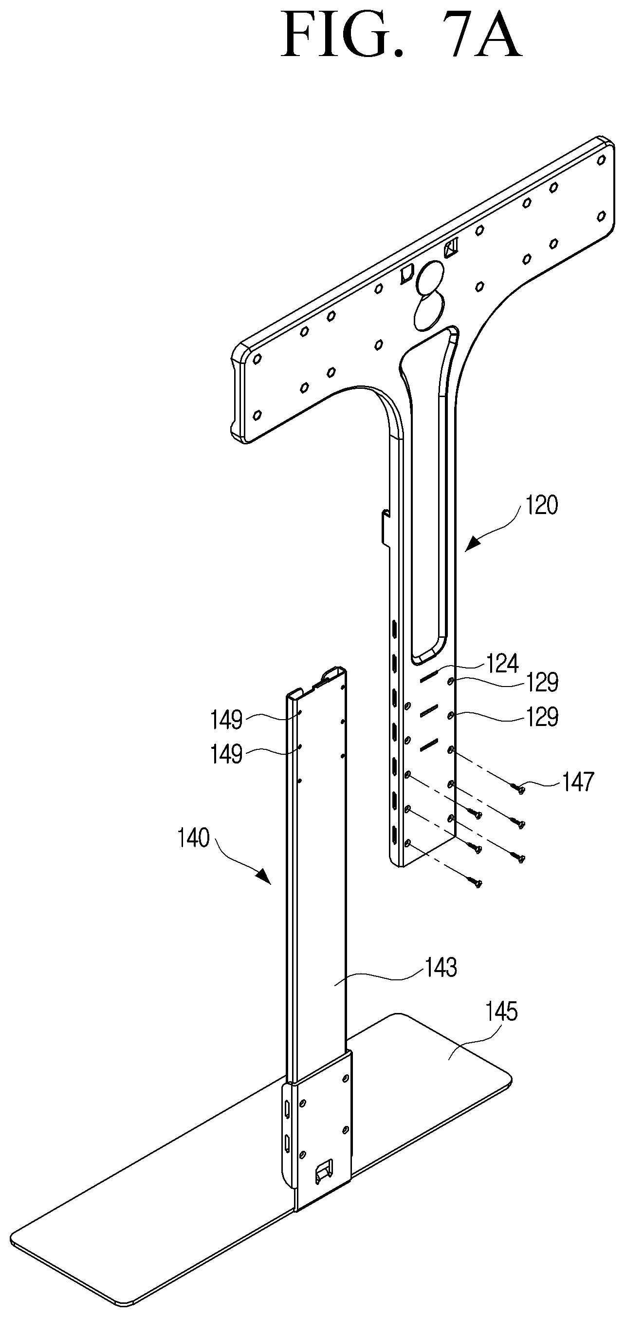 Patent US12345374 Figure 7 – Wall mount for display apparatus and installation method thereof