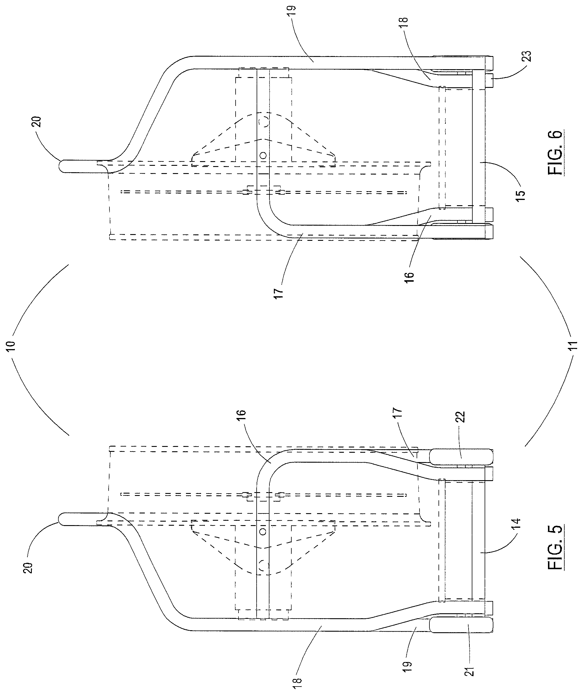 Patent US12345375 Figure 4 – Support frame for positive pressure blower