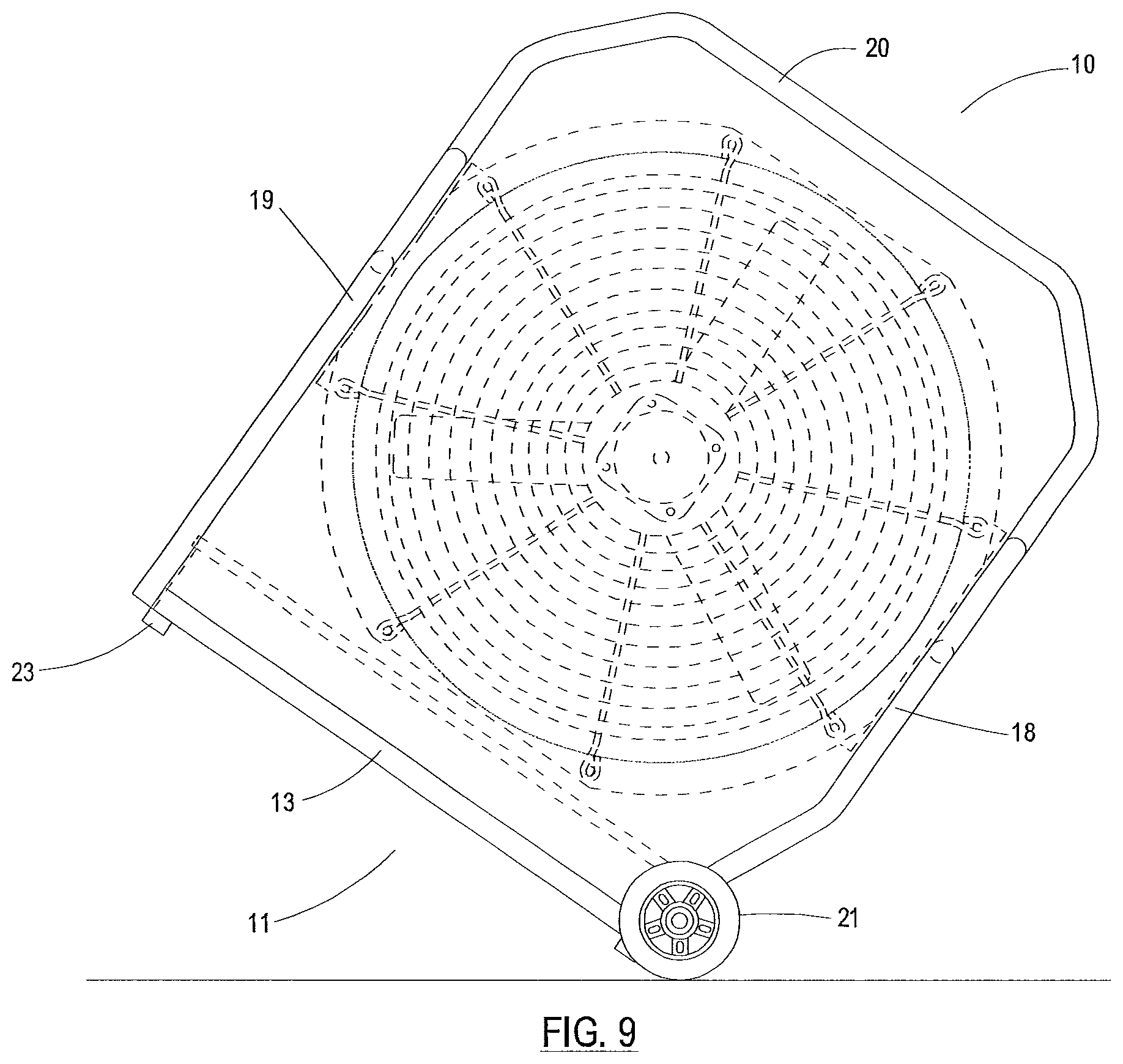 Patent US12345375 Figure 6 – Support frame for positive pressure blower