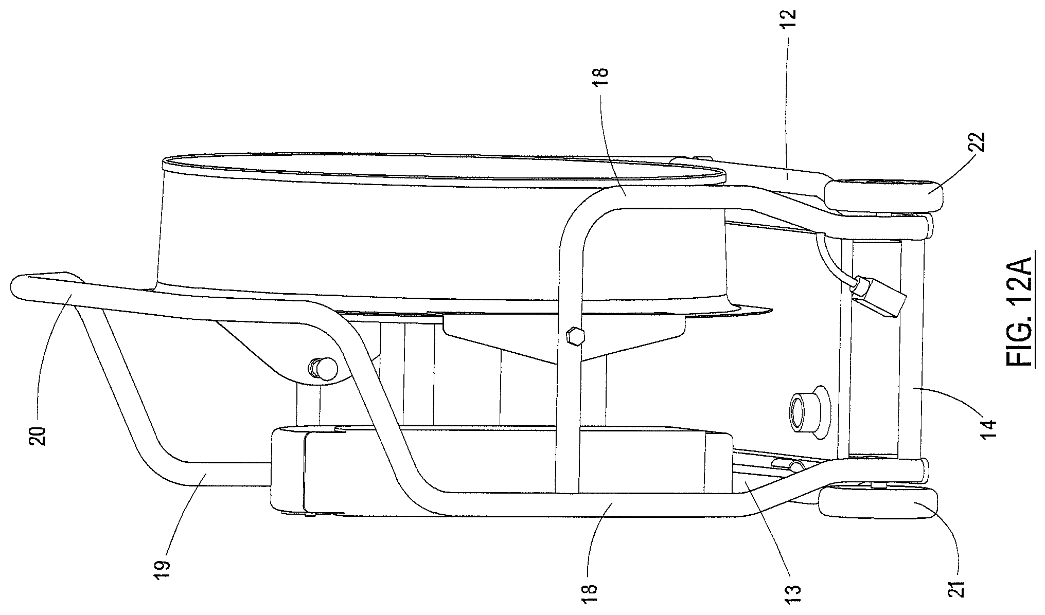 Patent US12345375 Figure 9 – Support frame for positive pressure blower