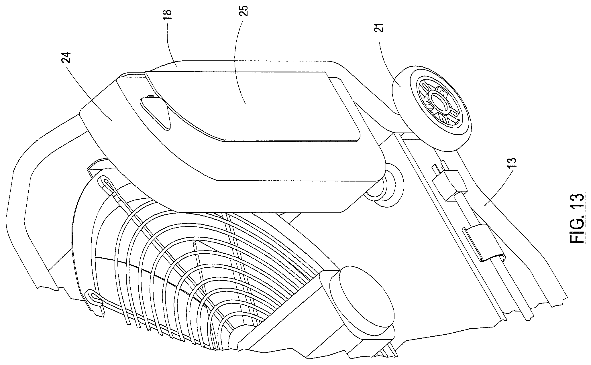 Patent US12345375 Figure 11 – Support frame for positive pressure blower