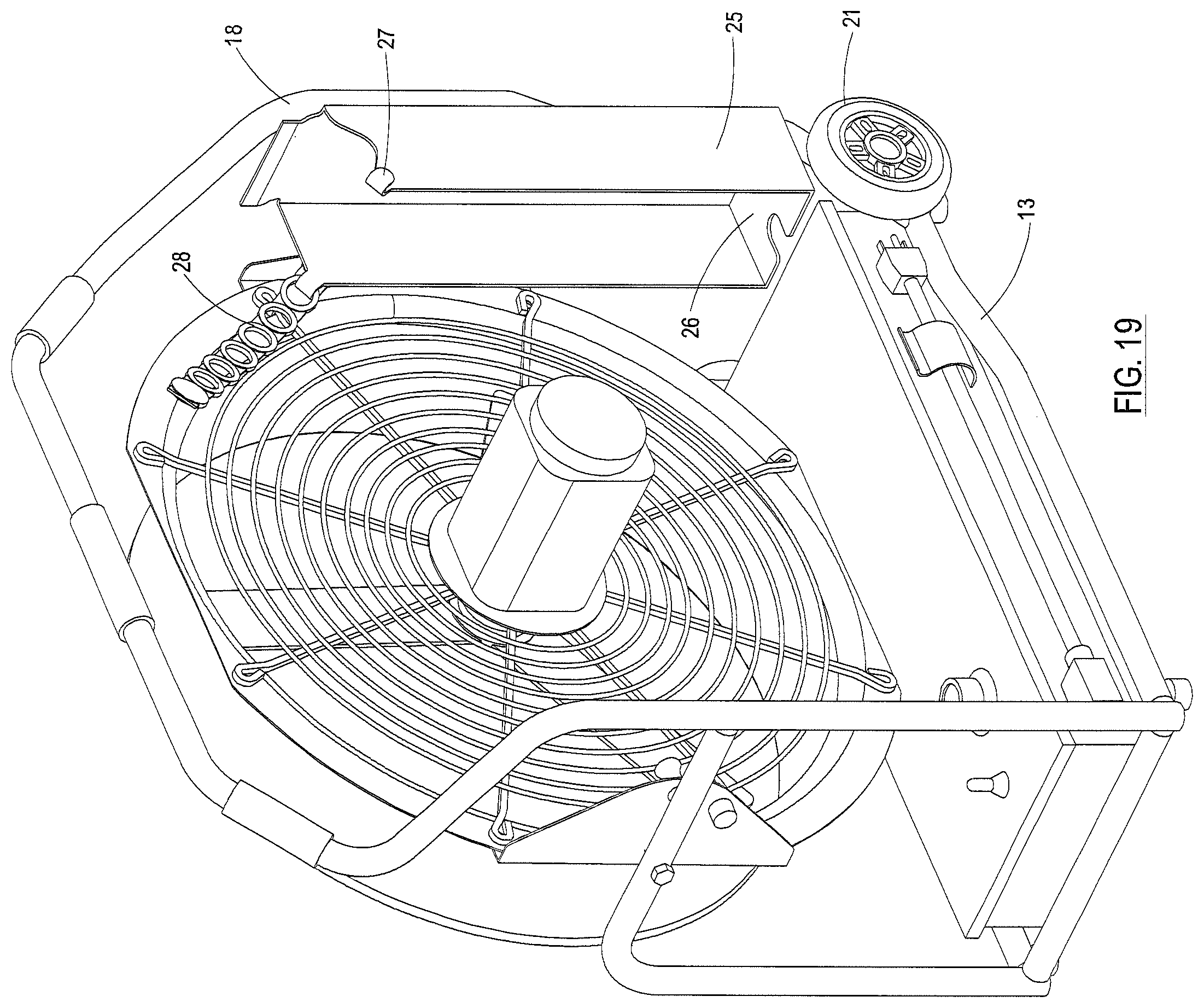 Patent US12345375 Figure 17 – Support frame for positive pressure blower