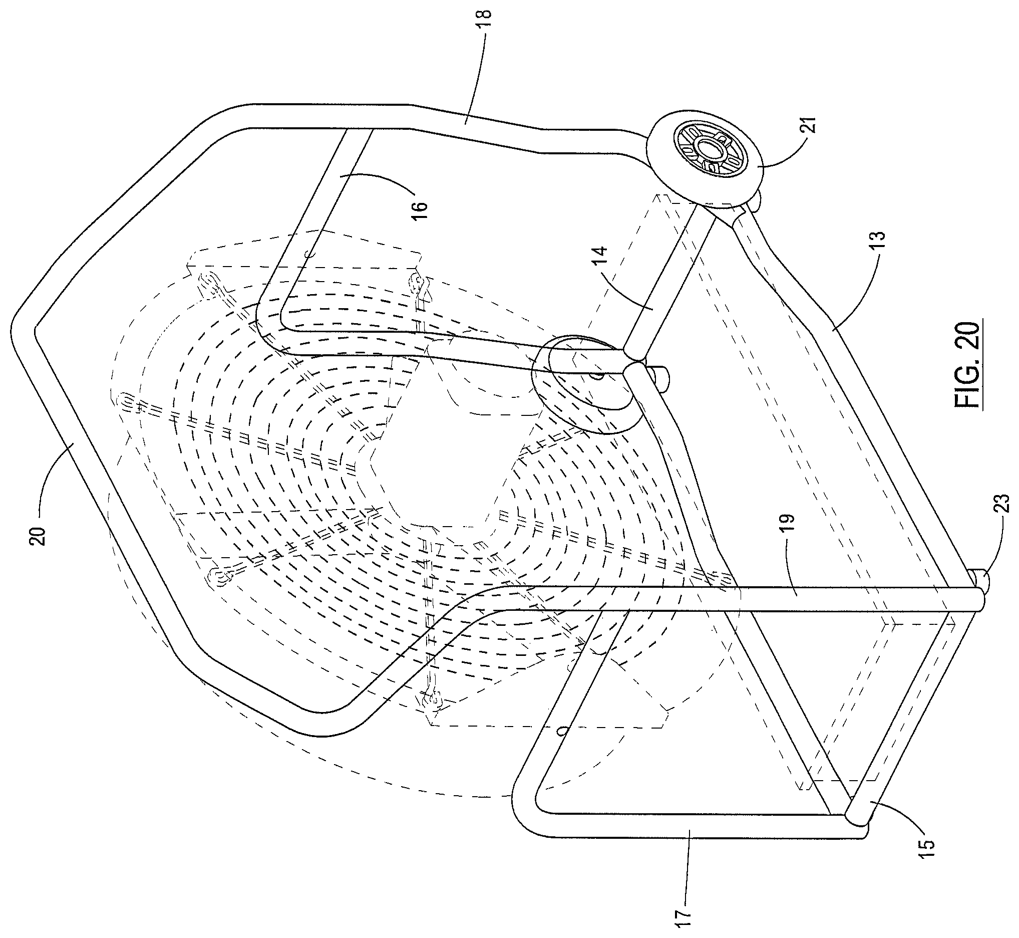 Patent US12345375 Figure 18 – Support frame for positive pressure blower