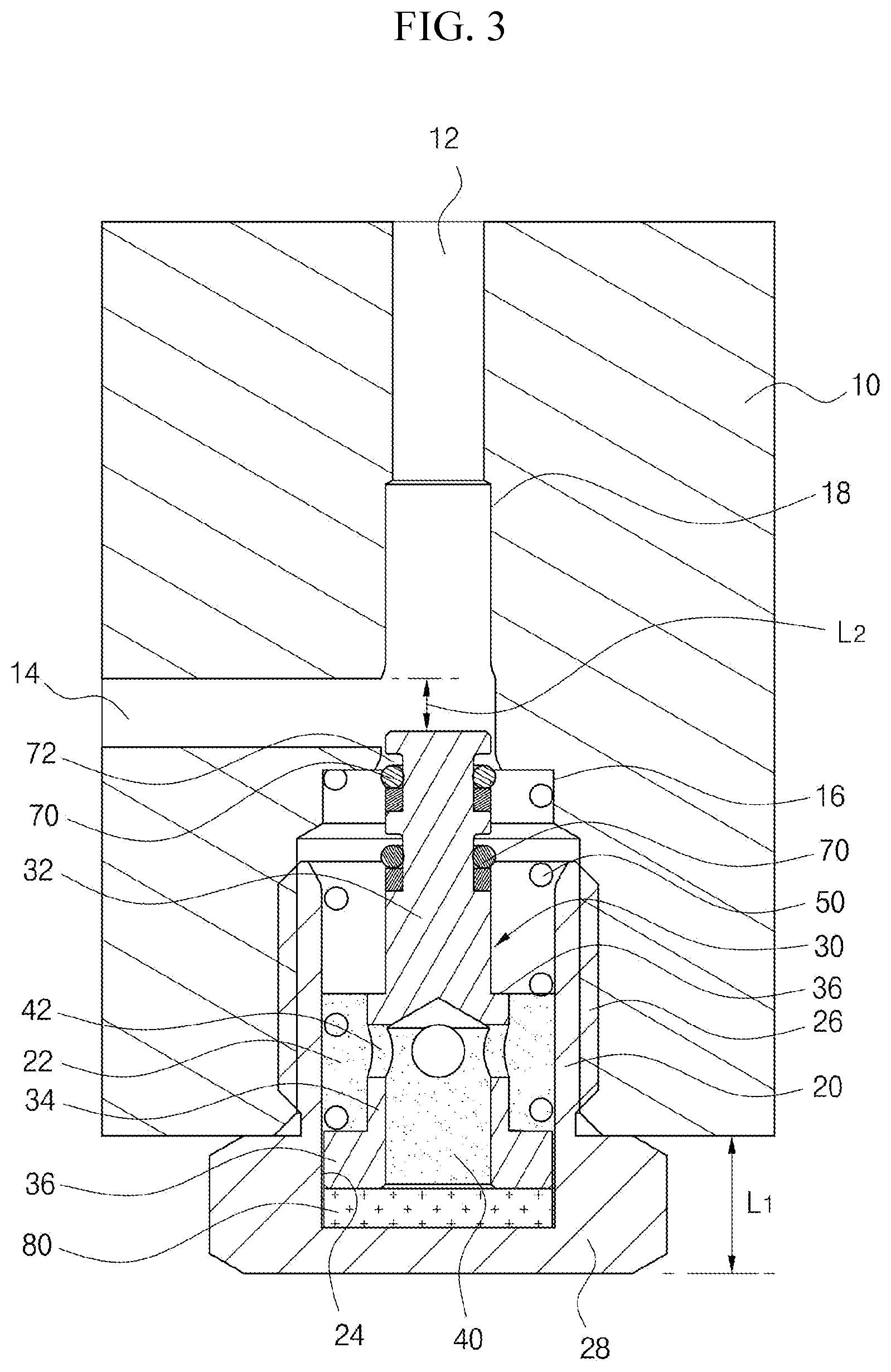 Patent US12345378 Figure 3 – Pressure relief device for high-pressure vessel