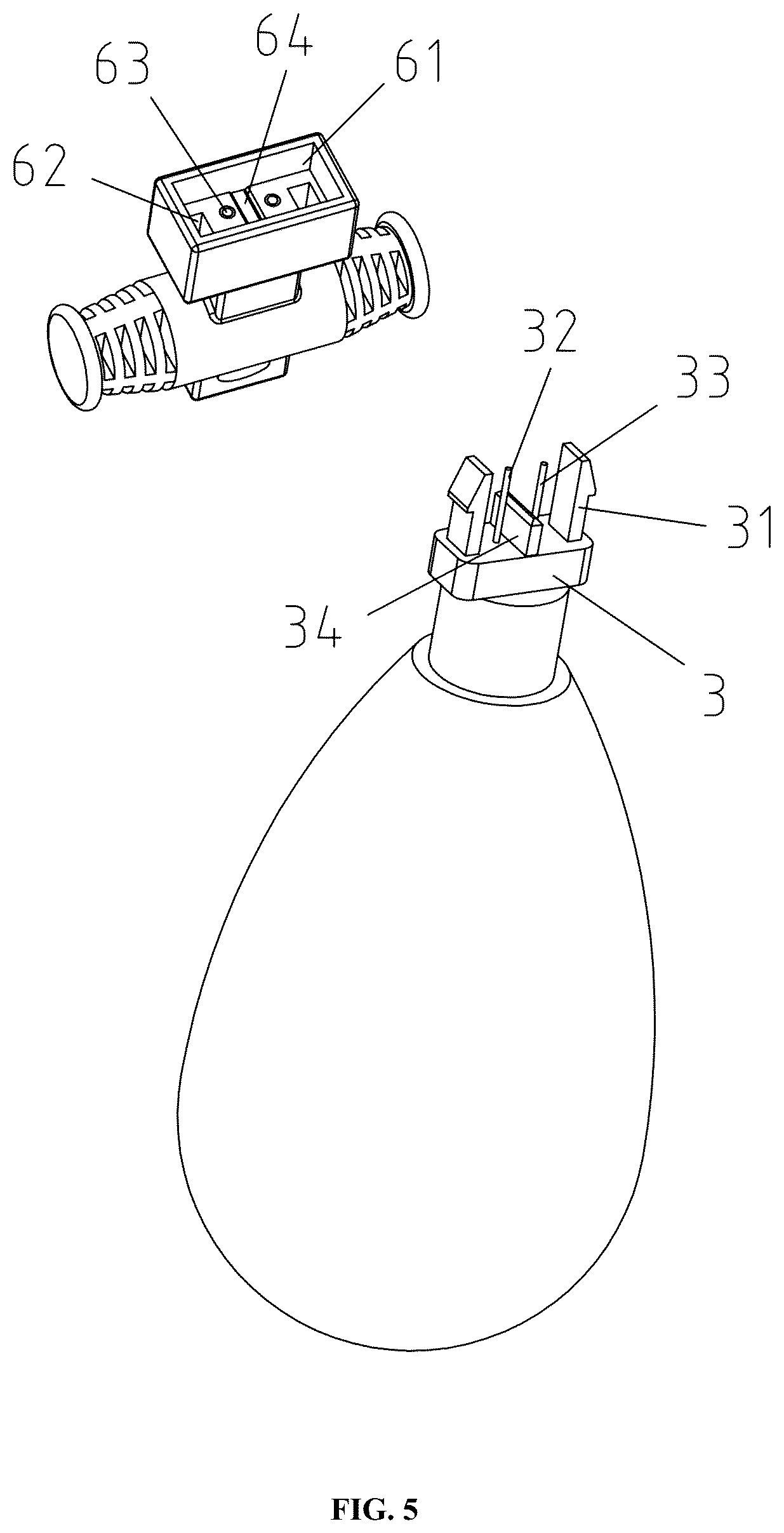 Patent US12345383 Figure 5 – Fastening type waterproof LED lamp and fastening type waterproof light string
