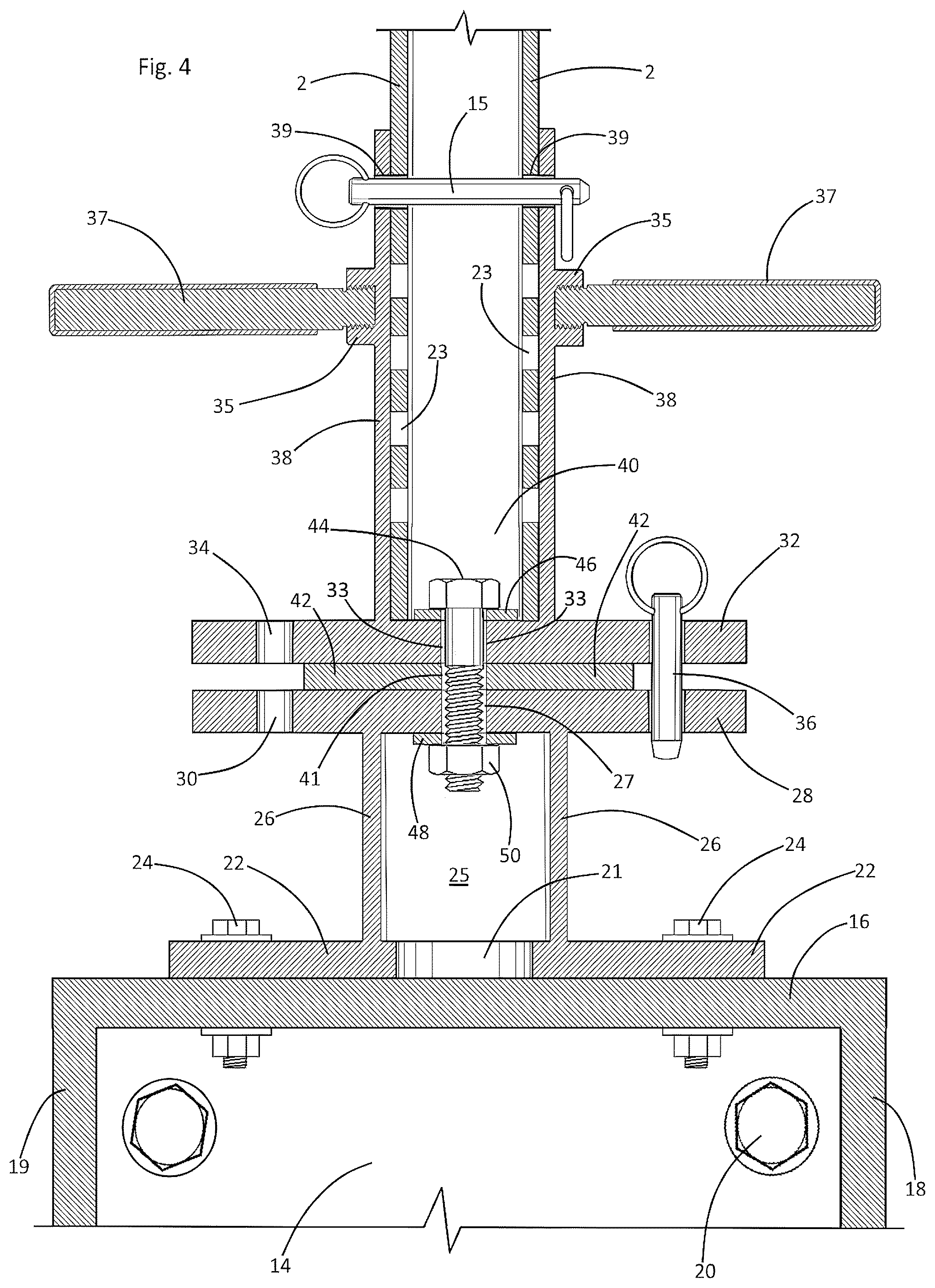 Patent US12345384 Figure 4 – Paving machine lighting assembly