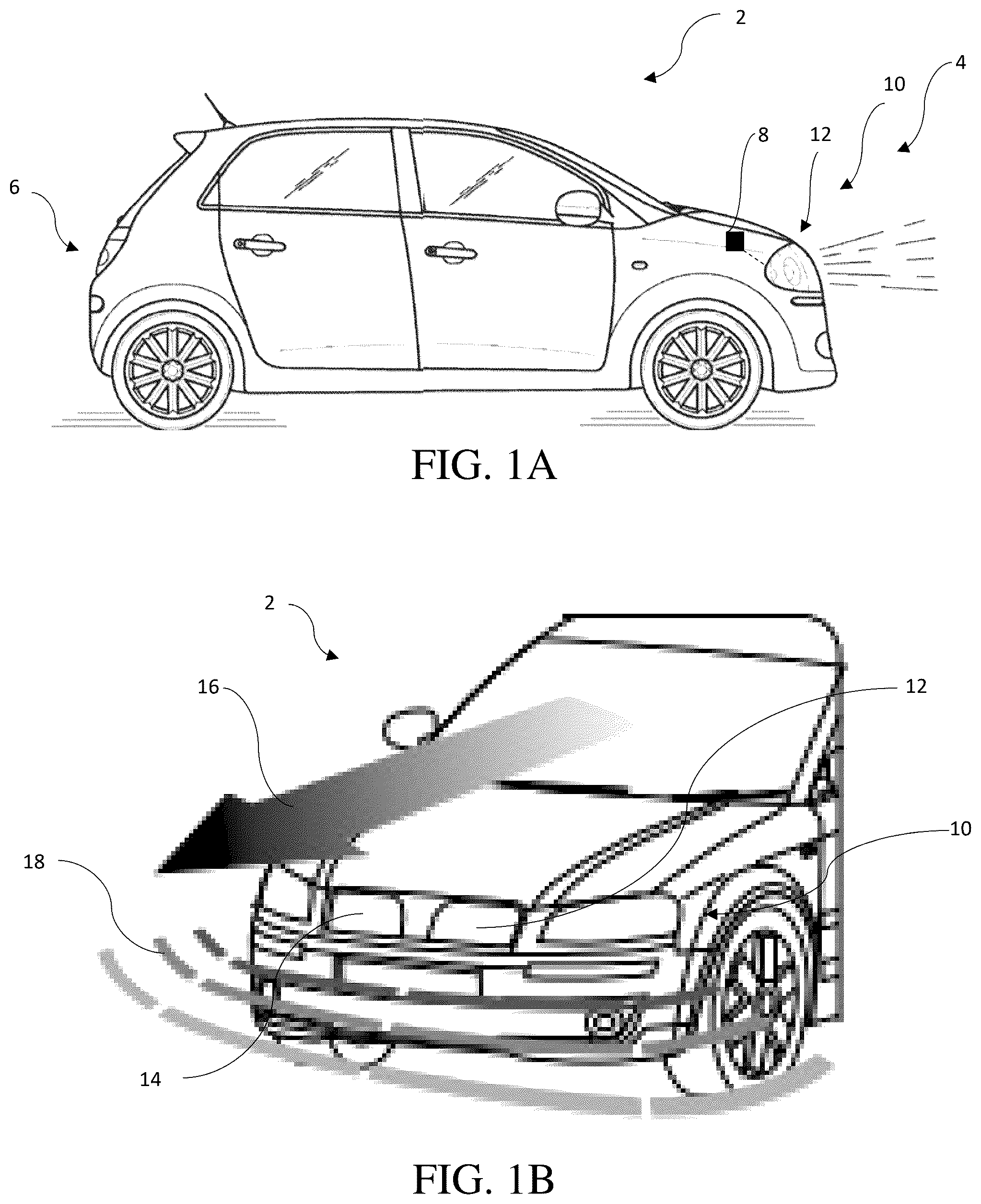 Patent US12345385 — Illuminated component with an electroluminescence light source — Figure 1