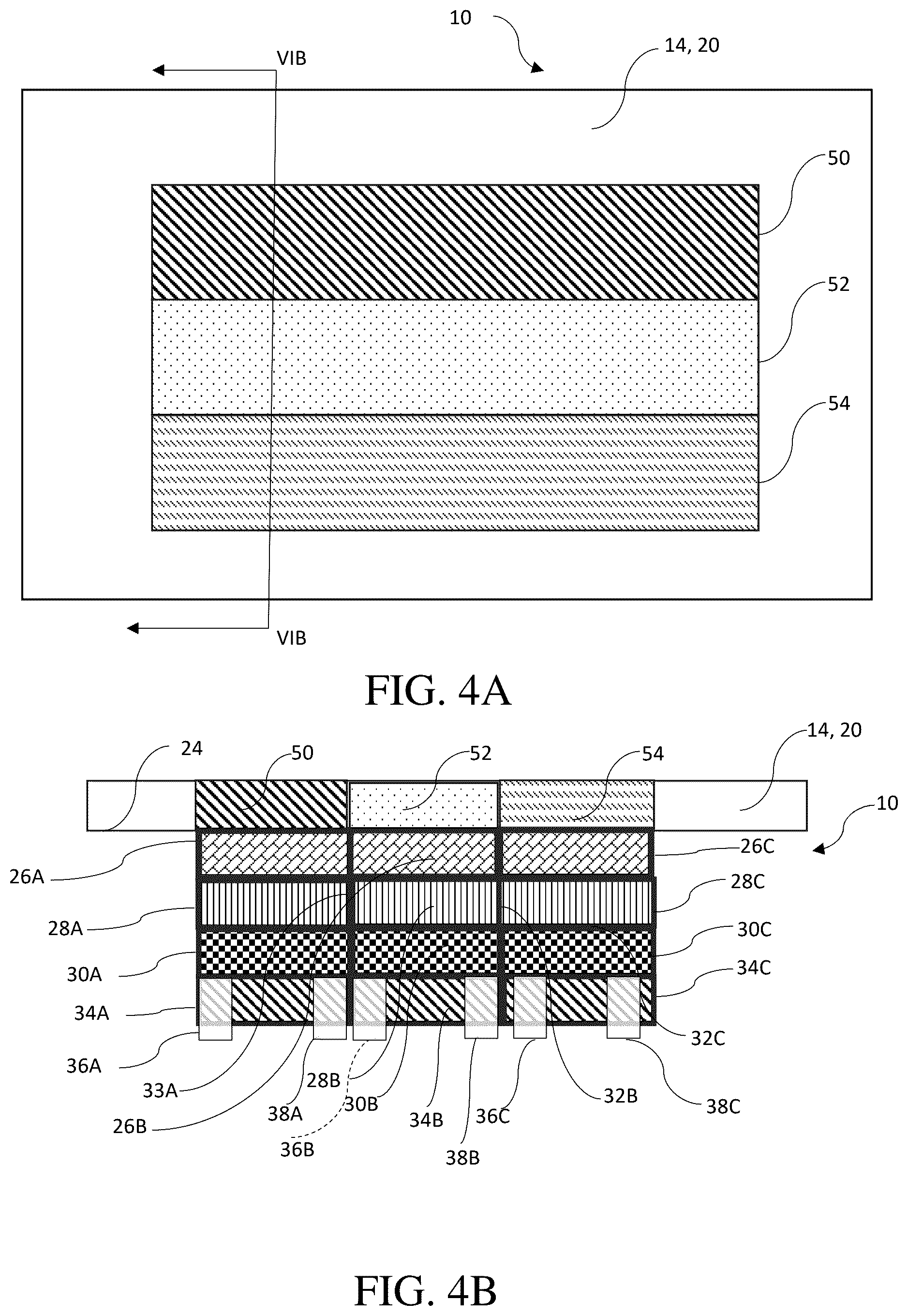 Patent US12345385 Figure 3 – Illuminated component with an electroluminescence light source