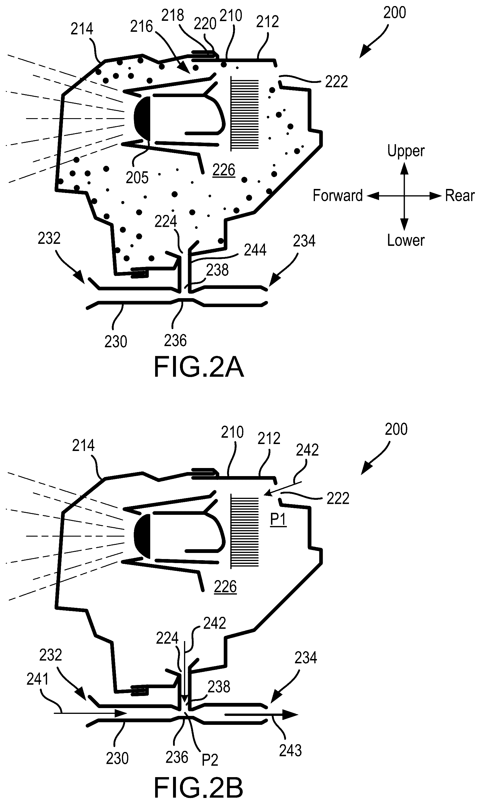 Patent US12345386 Figure 2 – Force air moisture management for lamps