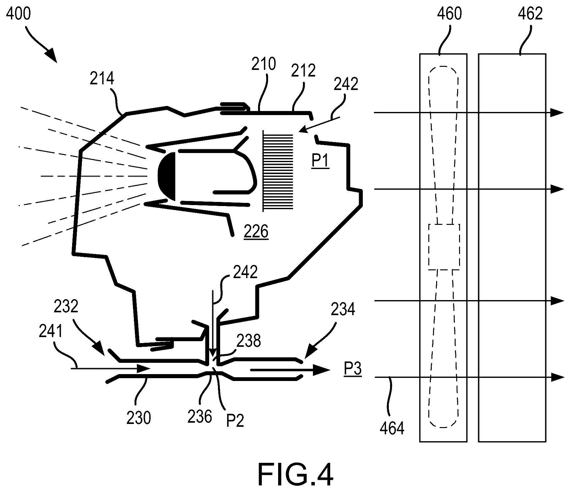 Patent US12345386 Figure 4 – Force air moisture management for lamps