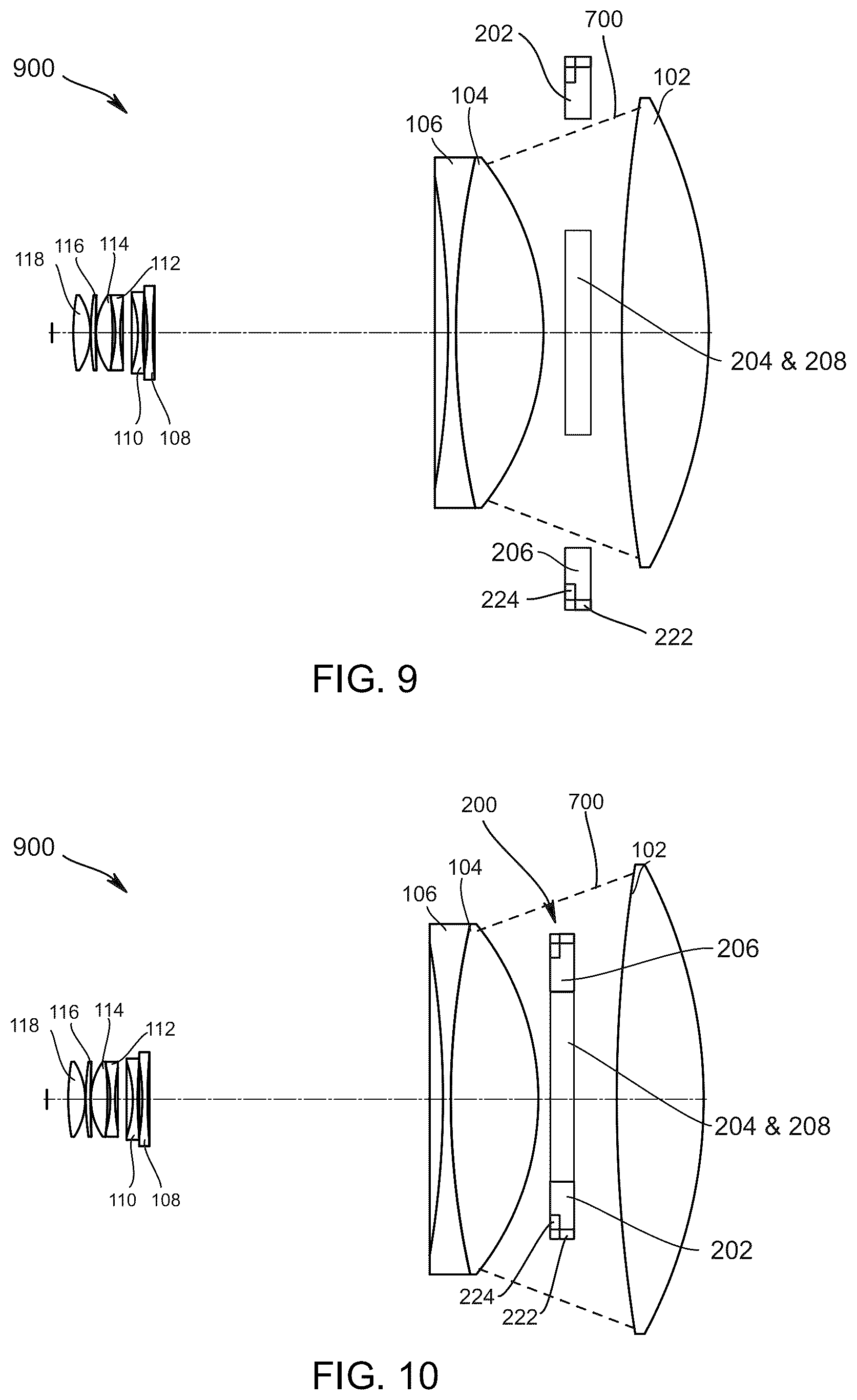 Patent US12345390 Figure 8 – Optical system for an automated luminaire