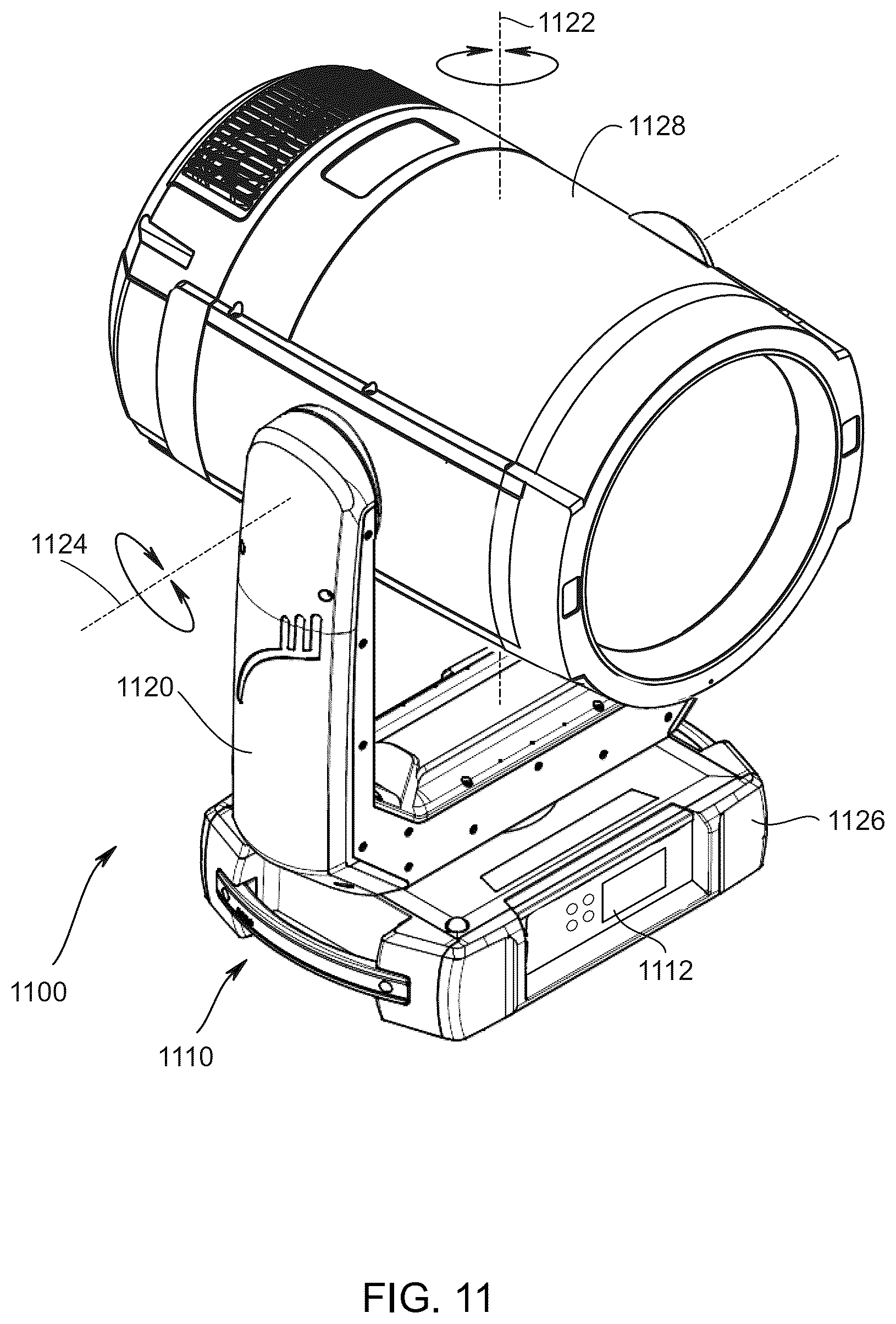 Patent US12345390 Figure 9 – Optical system for an automated luminaire