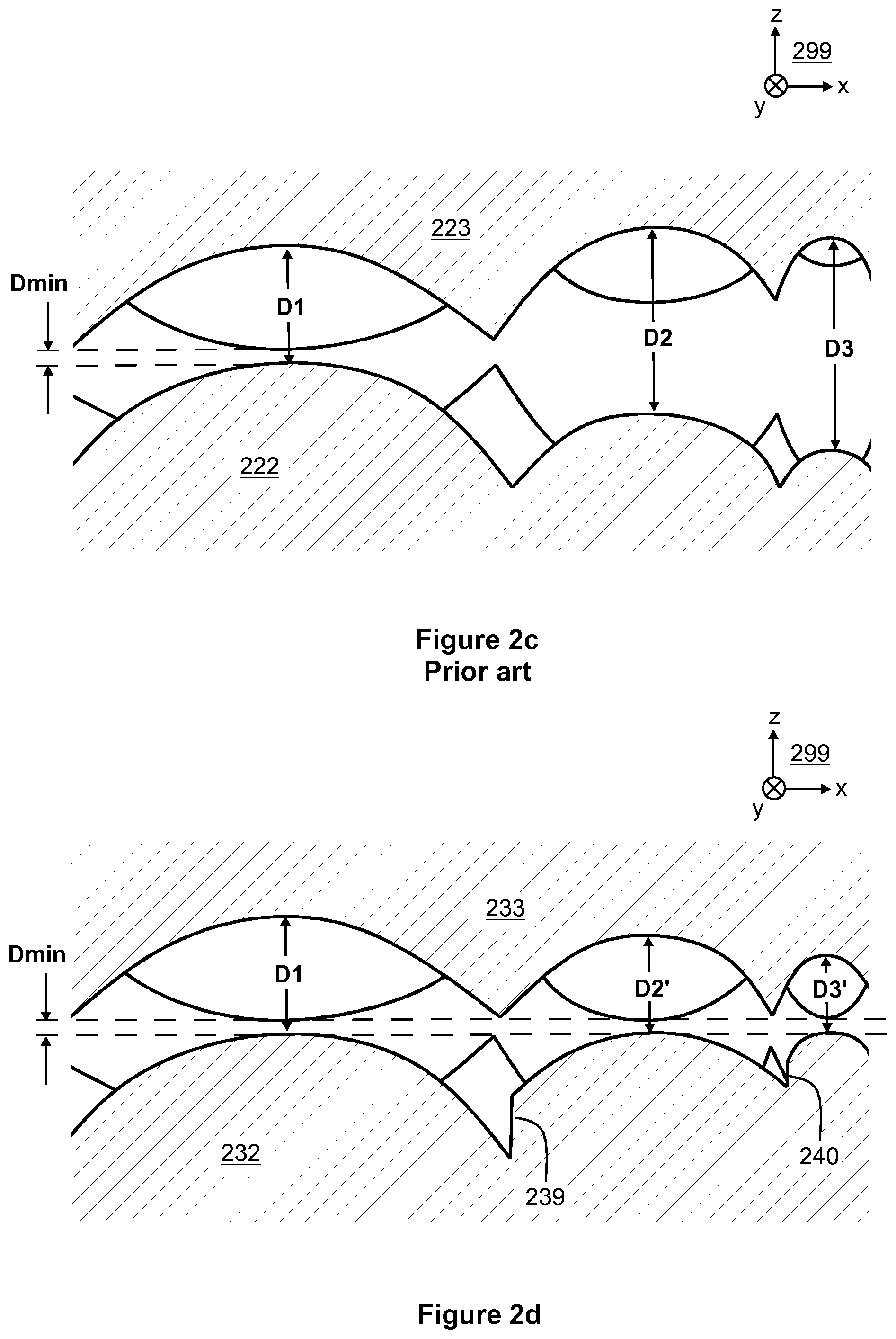 Patent US12345391 Figure 3 – Optical device with two optical elements for modifying light distribution