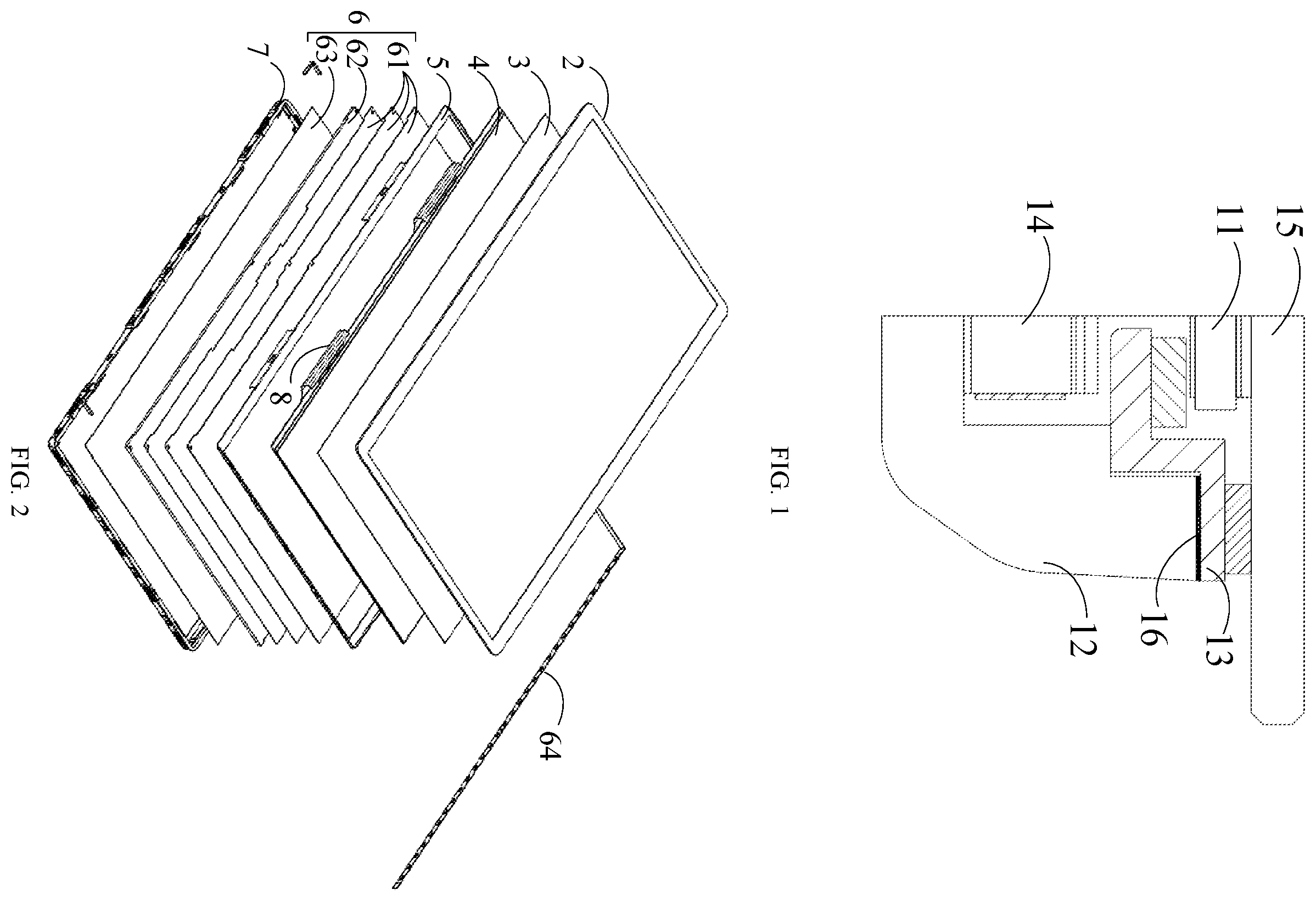 Patent US12345392 Figure 1 – Backlight module, display module and display apparatus