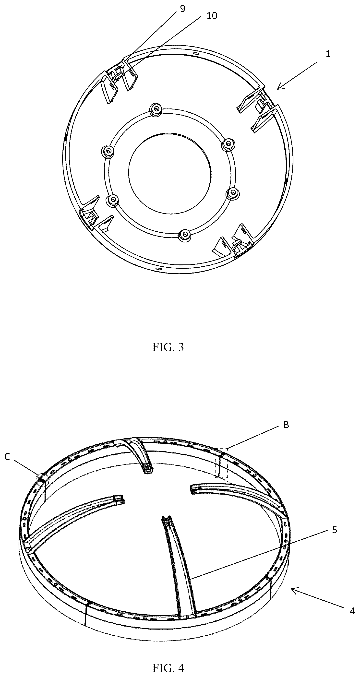 Patent US12345393 Figure 2 – Lamp set module with t-shaped connecting rod