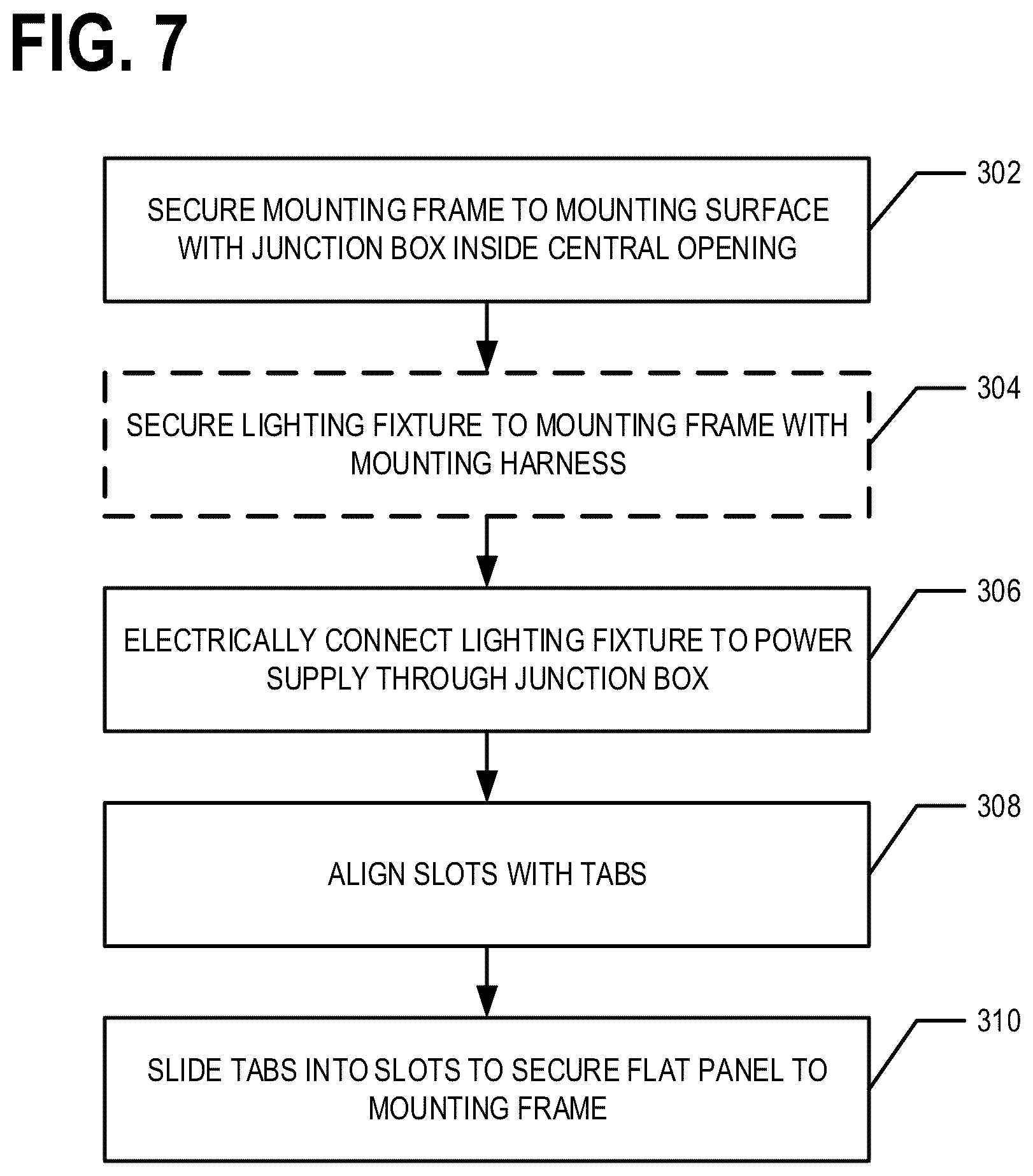 Patent US12345395 Figure 7 – Lighting fixture mounting systems