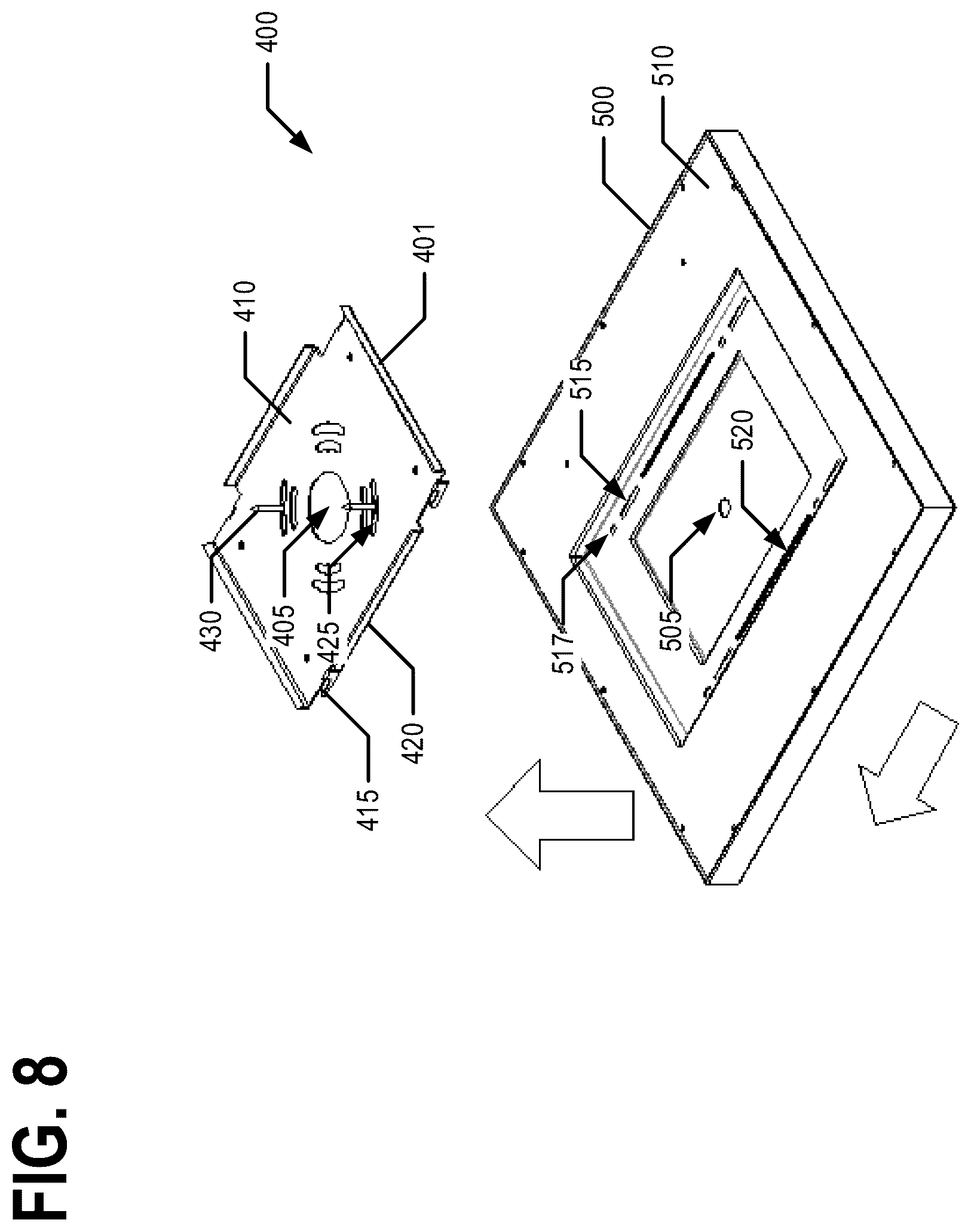 Patent US12345395 Figure 8 – Lighting fixture mounting systems