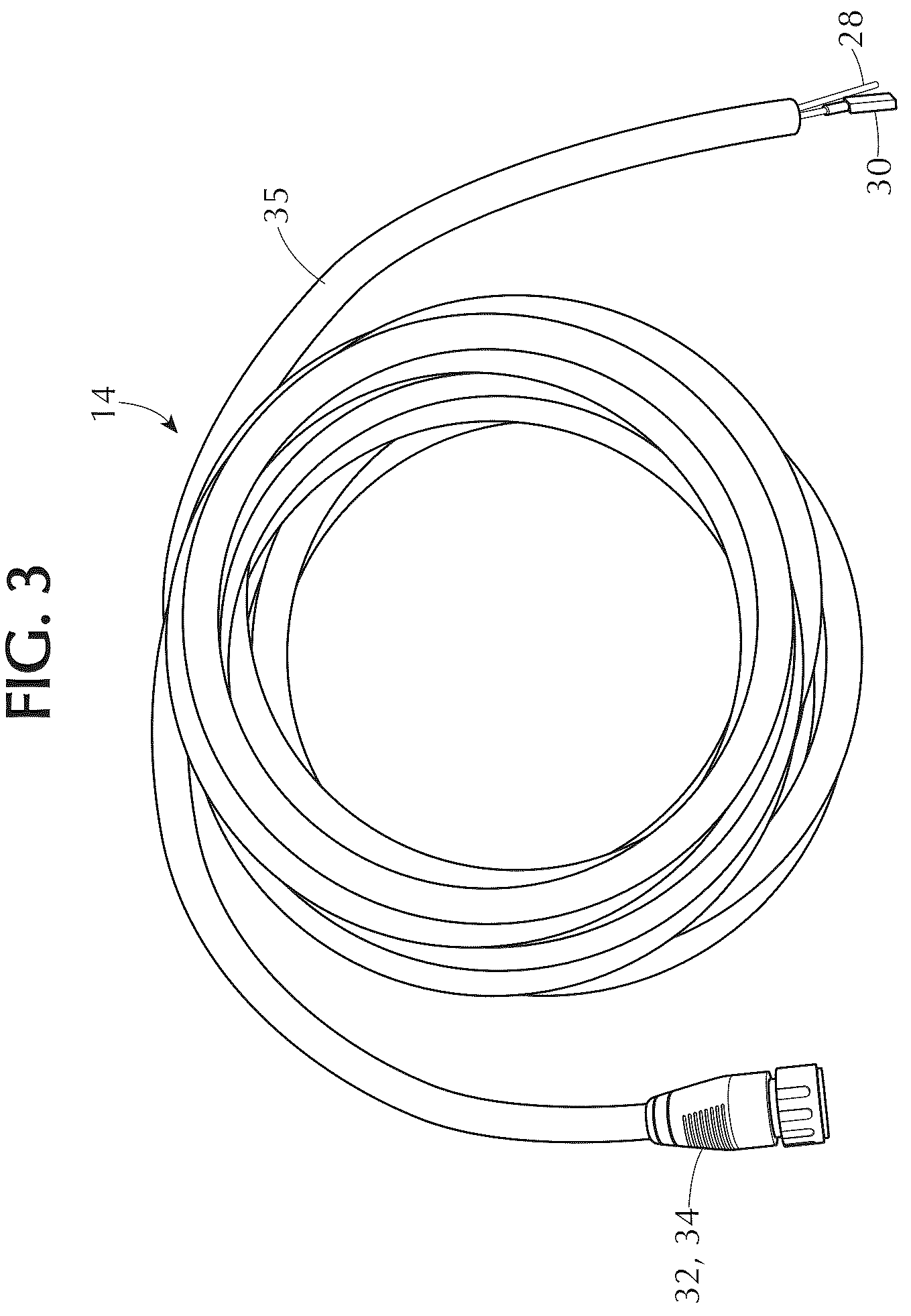Patent US12345399 Figure 3 – Pluggable low voltage outdoor watertight lighting system for path lighting