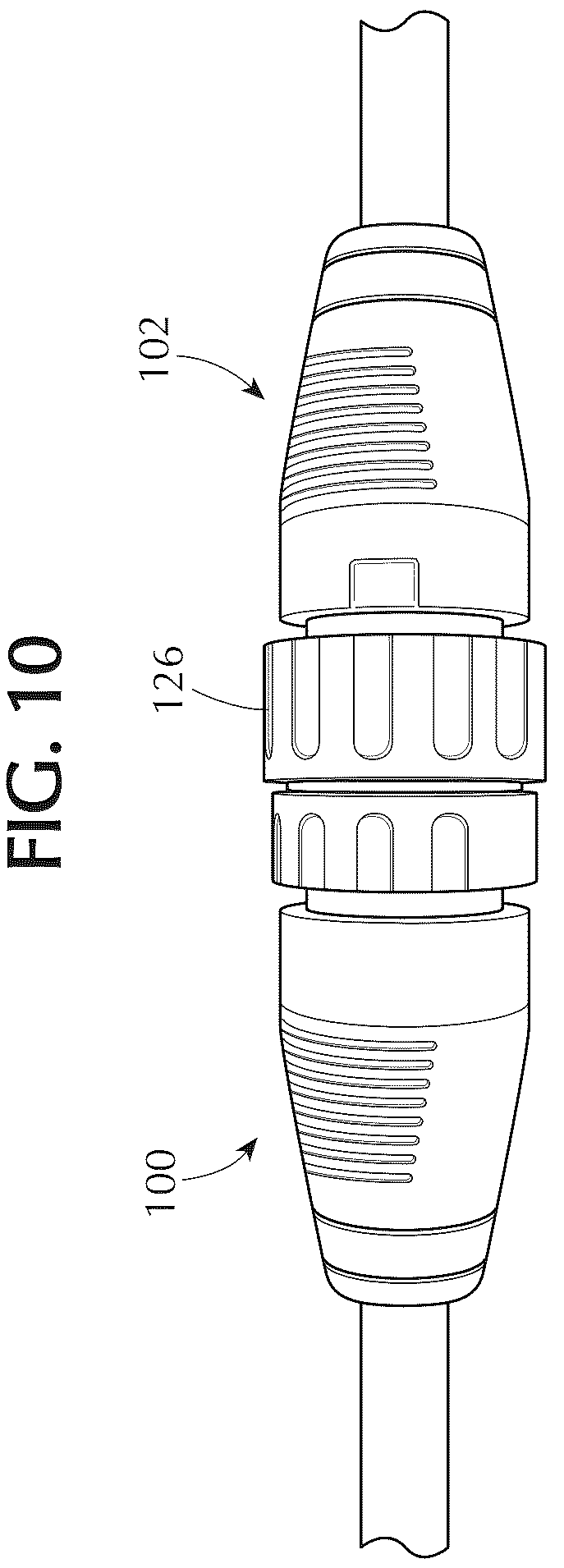 Patent US12345399 Figure 10 – Pluggable low voltage outdoor watertight lighting system for path lighting