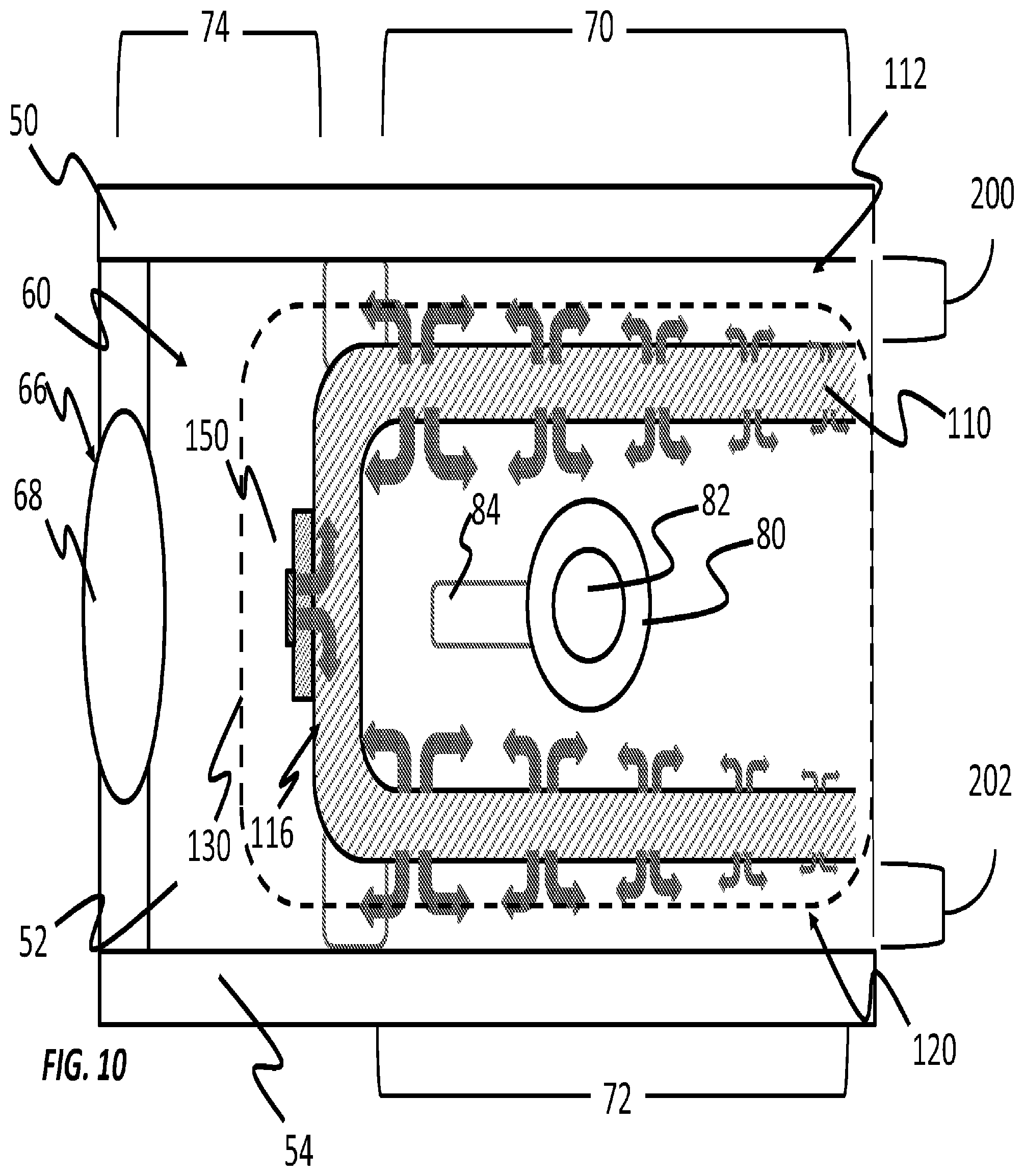 Patent US12345400 Figure 8 – Deterrent device attachment having light source with thermal management