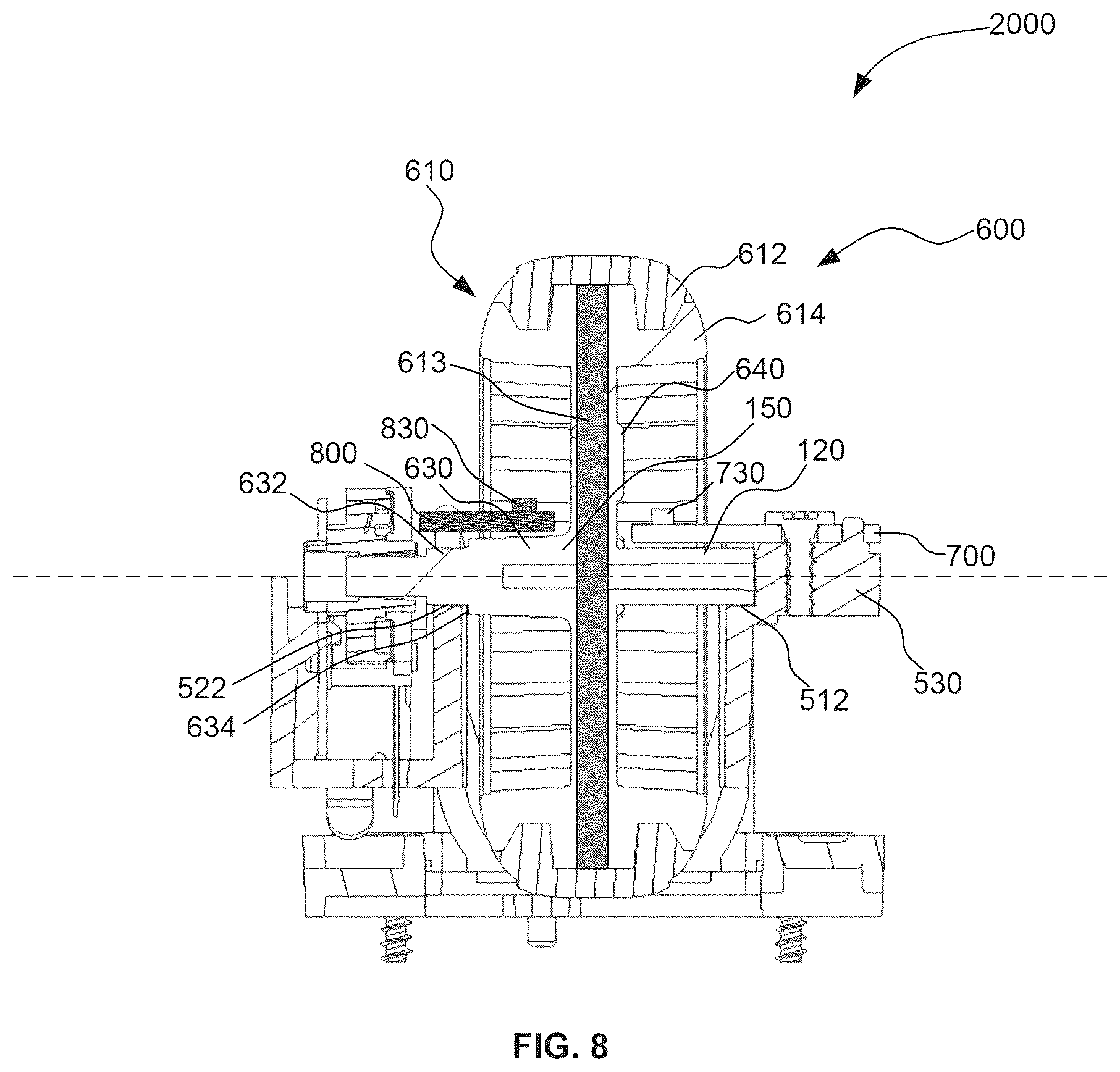 Patent US12345402 Figure 8 – Scroll wheel with lighting
