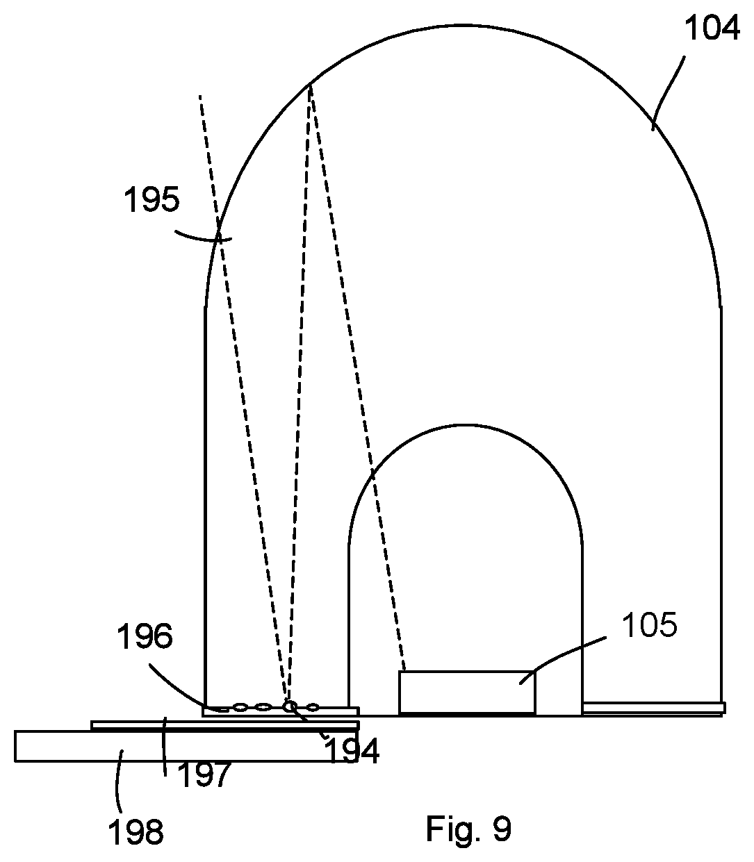 Patent US12345407 Figure 9 – Lighting apparatus