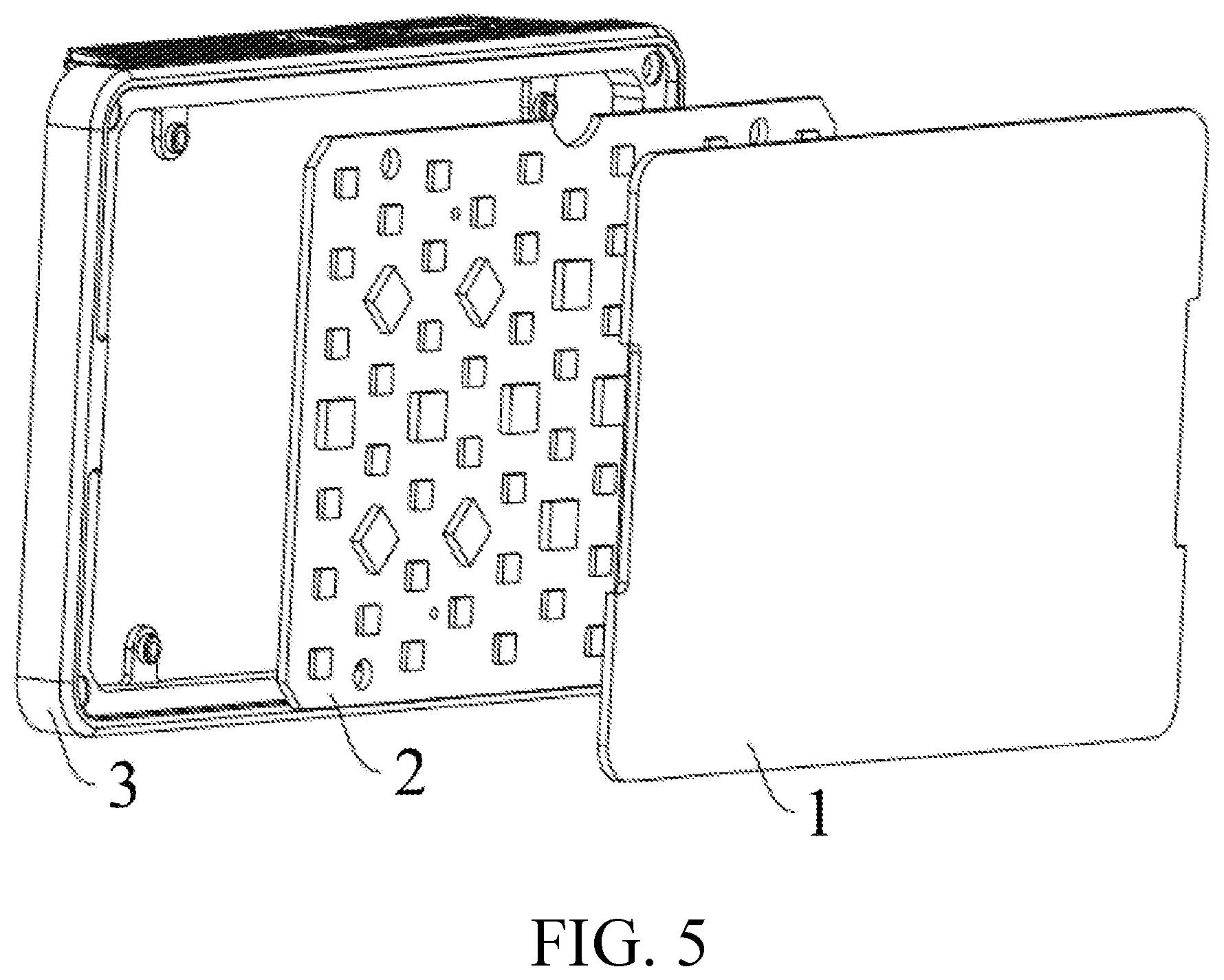 Patent US12345409 Figure 4 – Light-mixing cover with different lenses, and lighting device