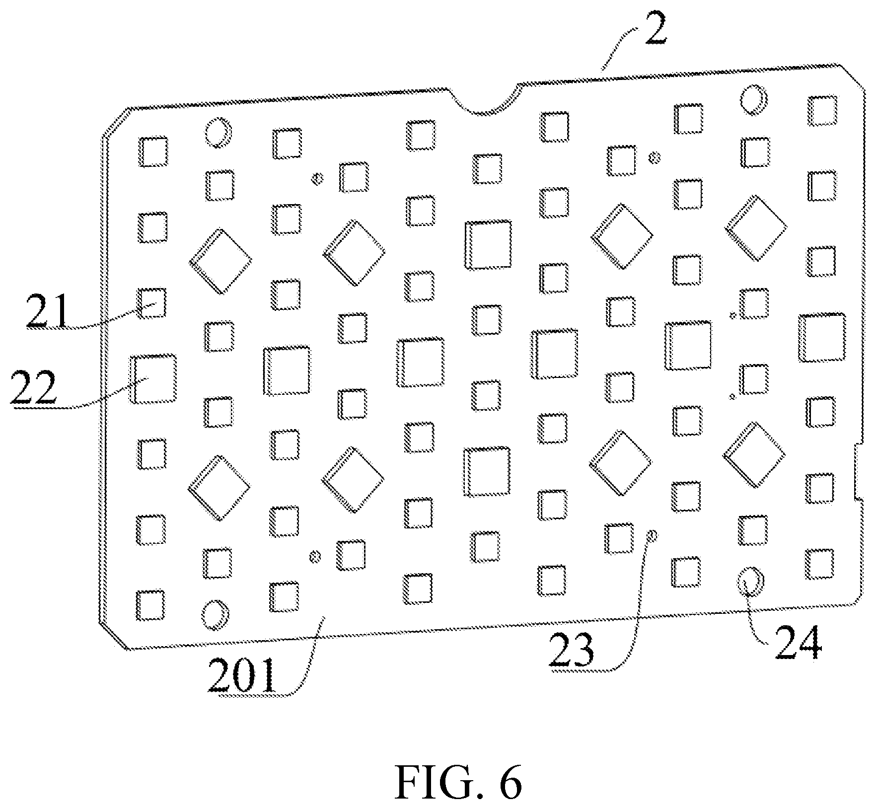 Patent US12345409 Figure 5 – Light-mixing cover with different lenses, and lighting device