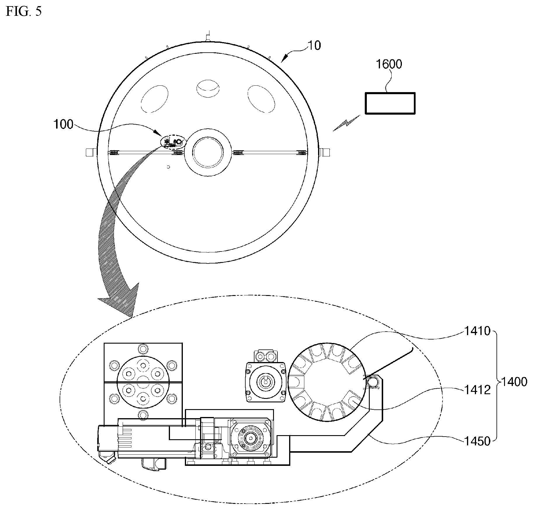 Patent US12345412 Figure 5 – Apparatus and method of removing foreign substances from steam generator