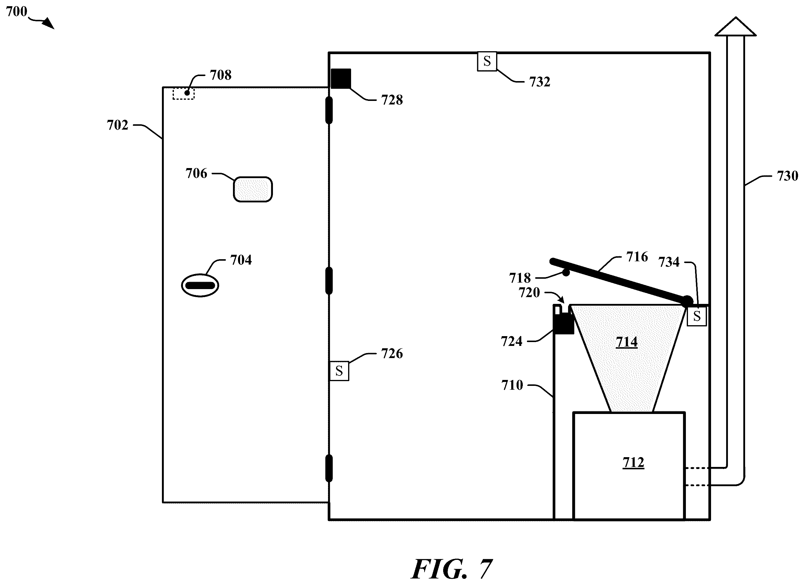 Patent US12345413 Figure 7 – Compact waste combustion system