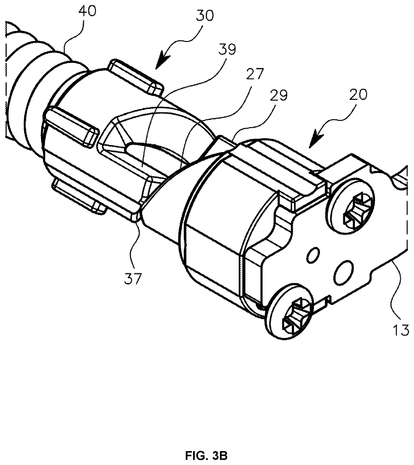 Patent US12345420 Figure 5 – Door hinge for oven