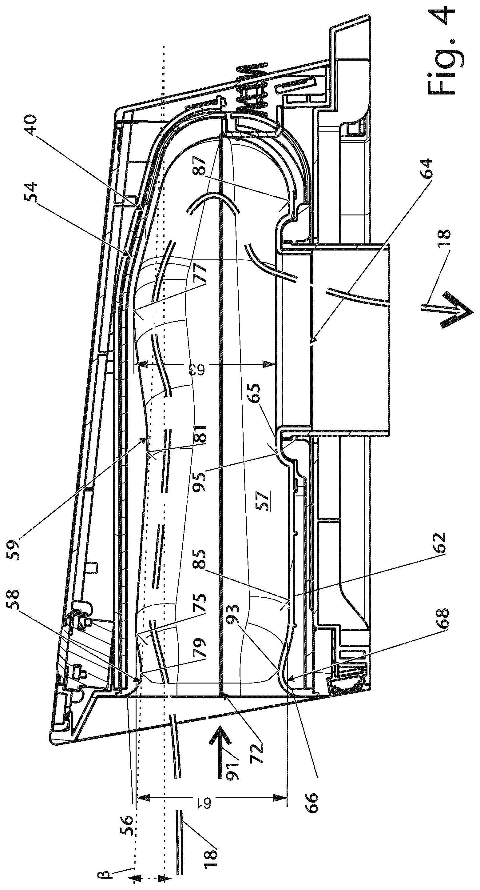 Patent US12345421 Figure 4 – Device for extracting vapours and method for extracting vapours by means of the device and use of the device for extracting vapours