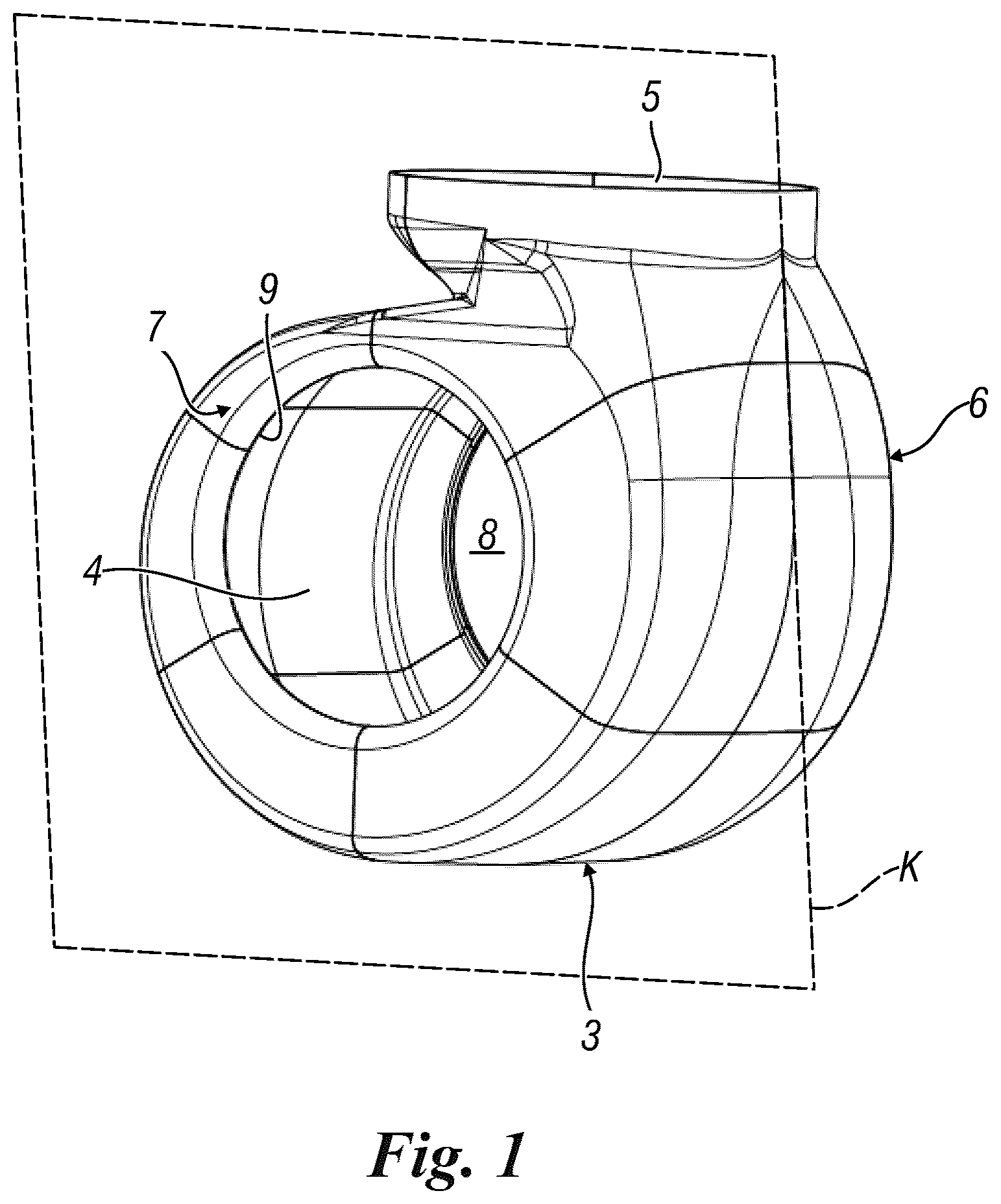 Patent US12345422 Figure 1 – Fan assembly for extractor hood for hobs