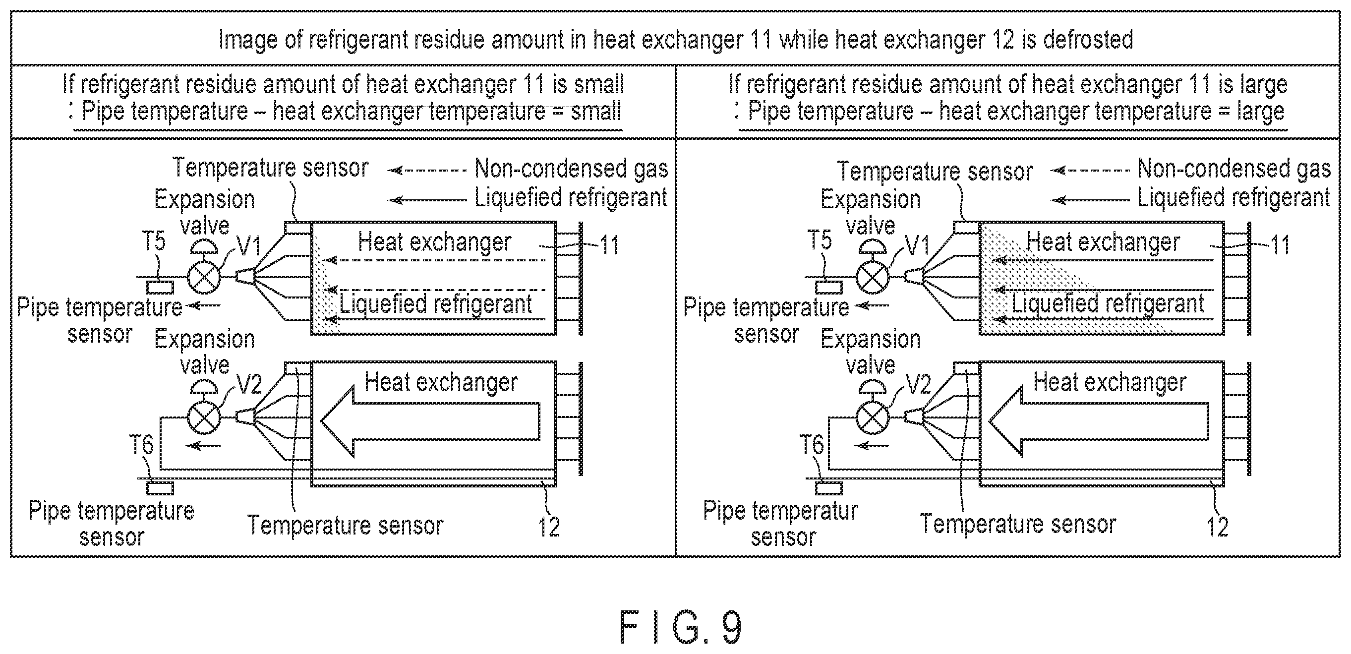 Patent US12345426 Figure 7 – Air conditioner that defrosts outdoor heat exchanger based on refrigerant residue amount of outdoor heat exchanger