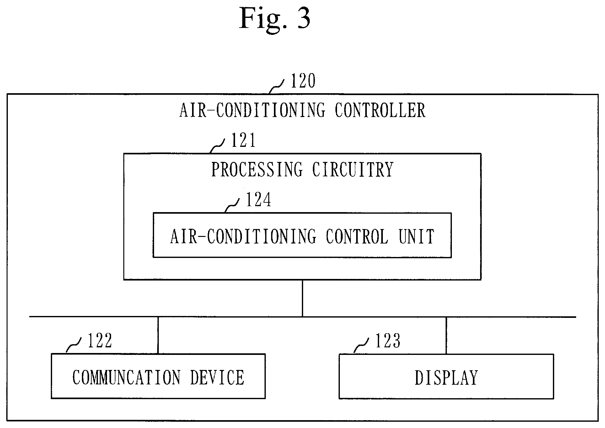 Patent US12345430 Figure 3 – Air-conditioning operation terminal, computer-readable medium and air-conditioning system