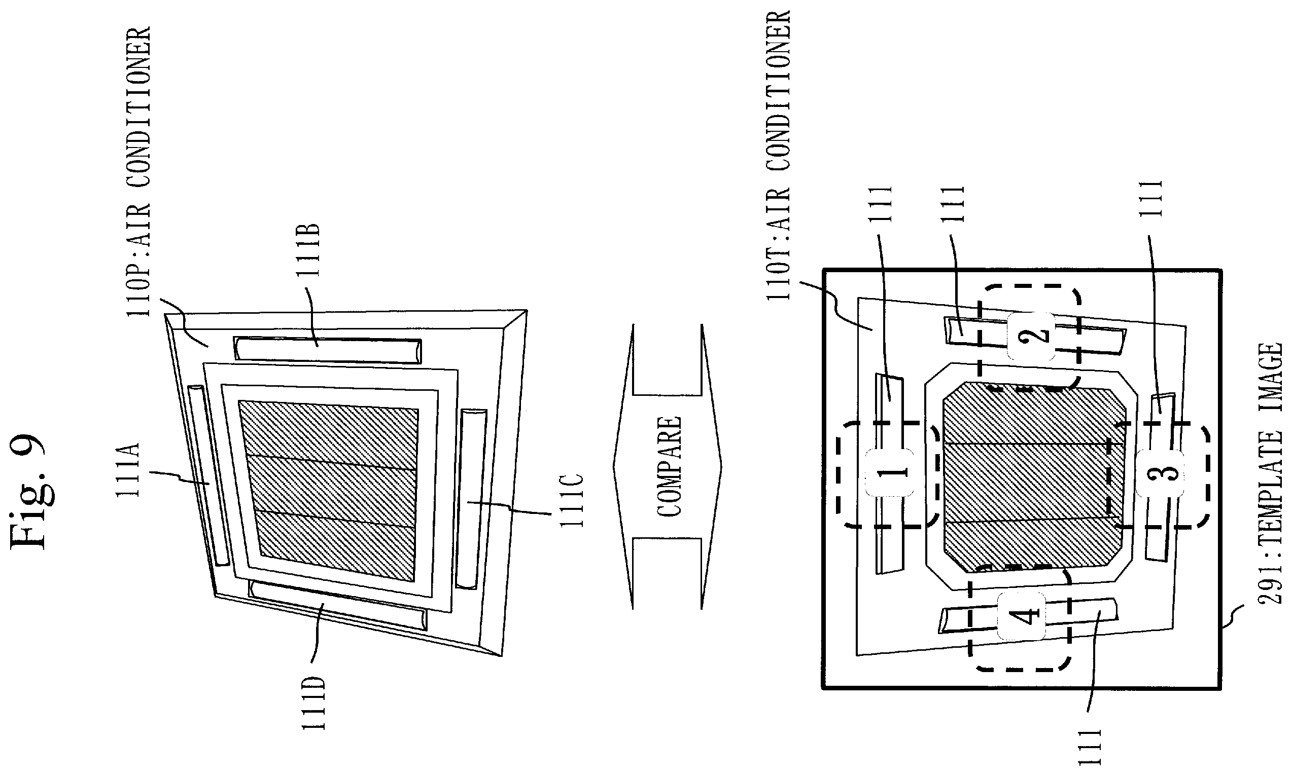 Patent US12345430 Figure 9 – Air-conditioning operation terminal, computer-readable medium and air-conditioning system