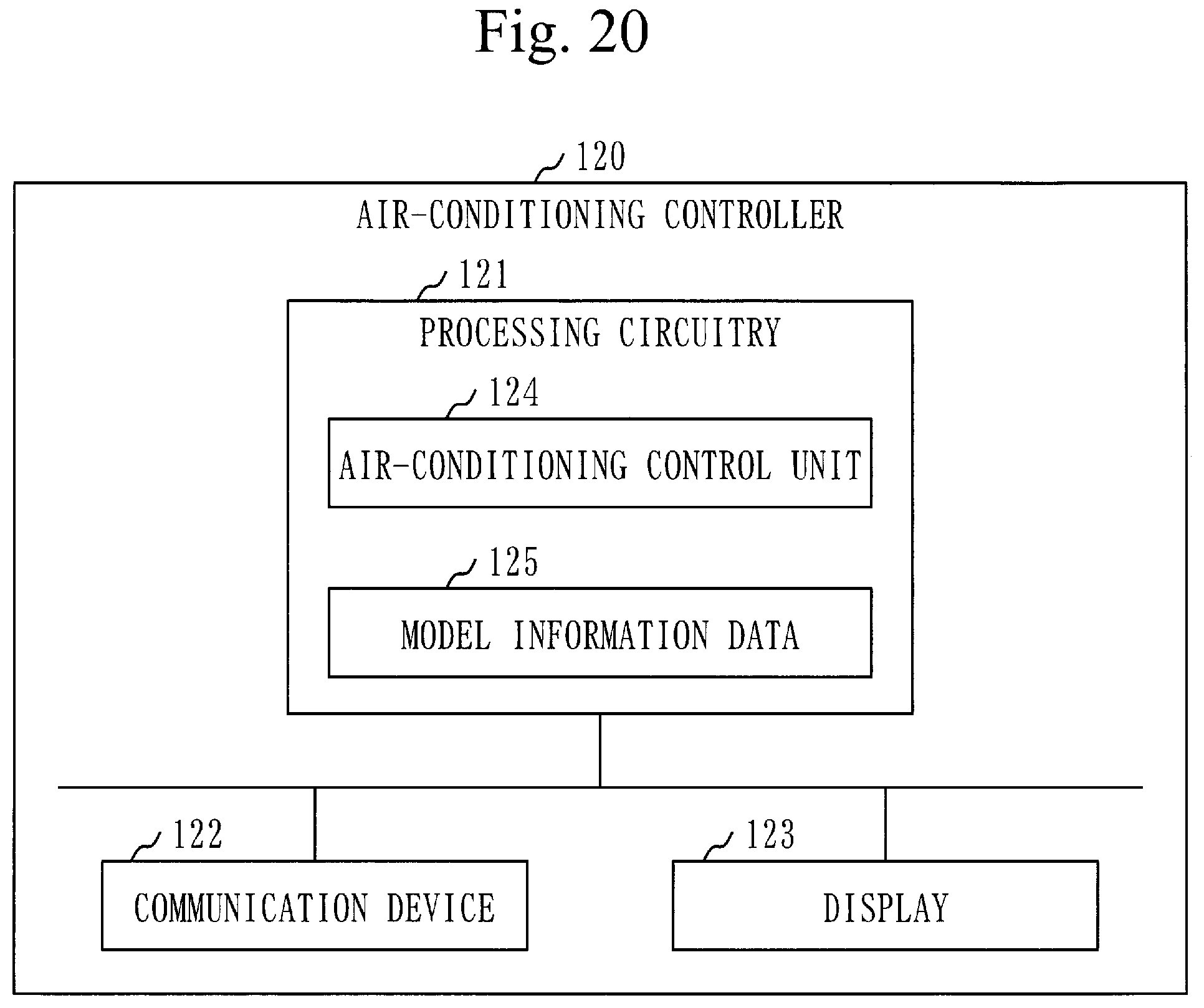 Patent US12345430 Figure 20 – Air-conditioning operation terminal, computer-readable medium and air-conditioning system