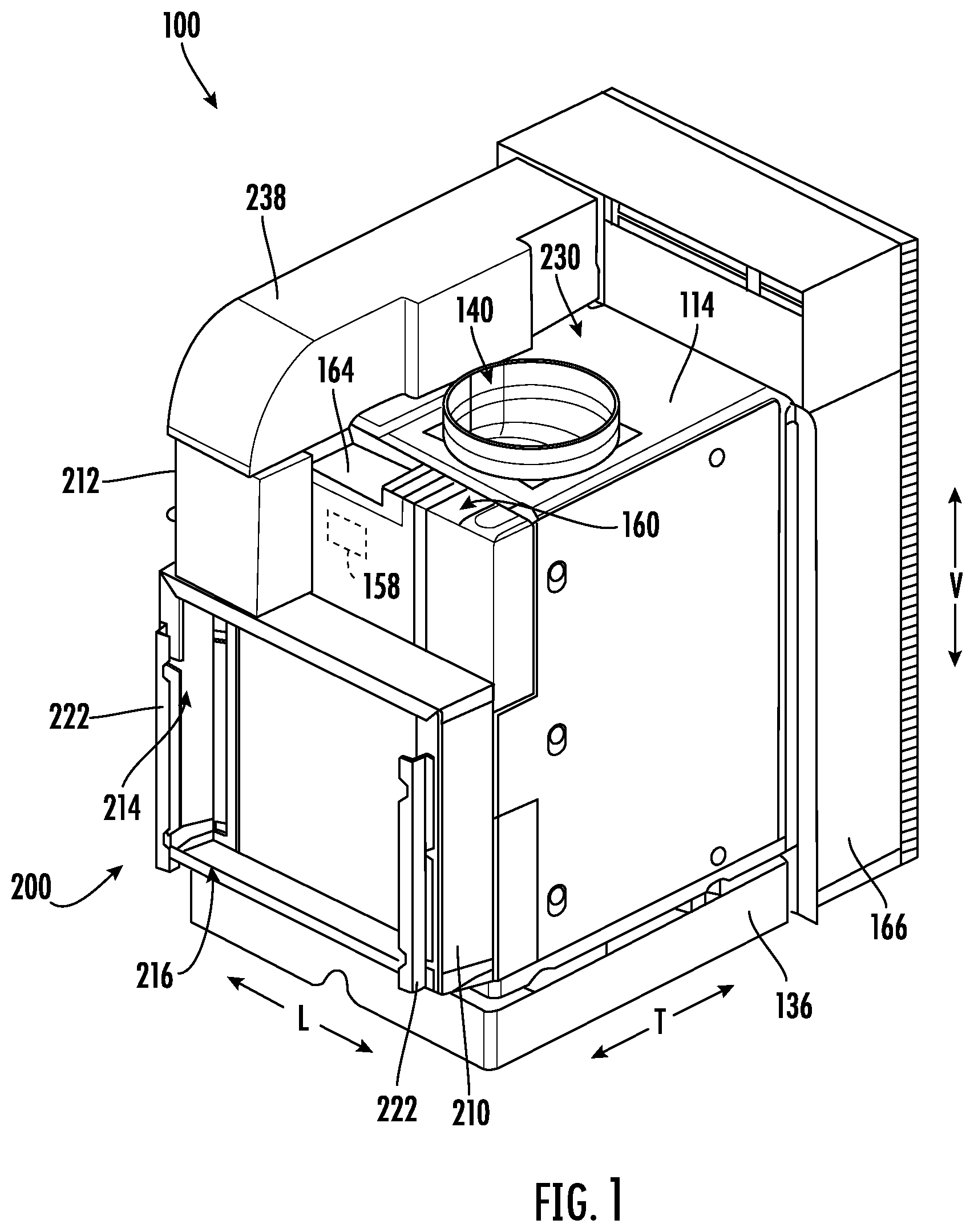 Patent US12345439 Figure 1 – Damper door for an air conditioning appliance