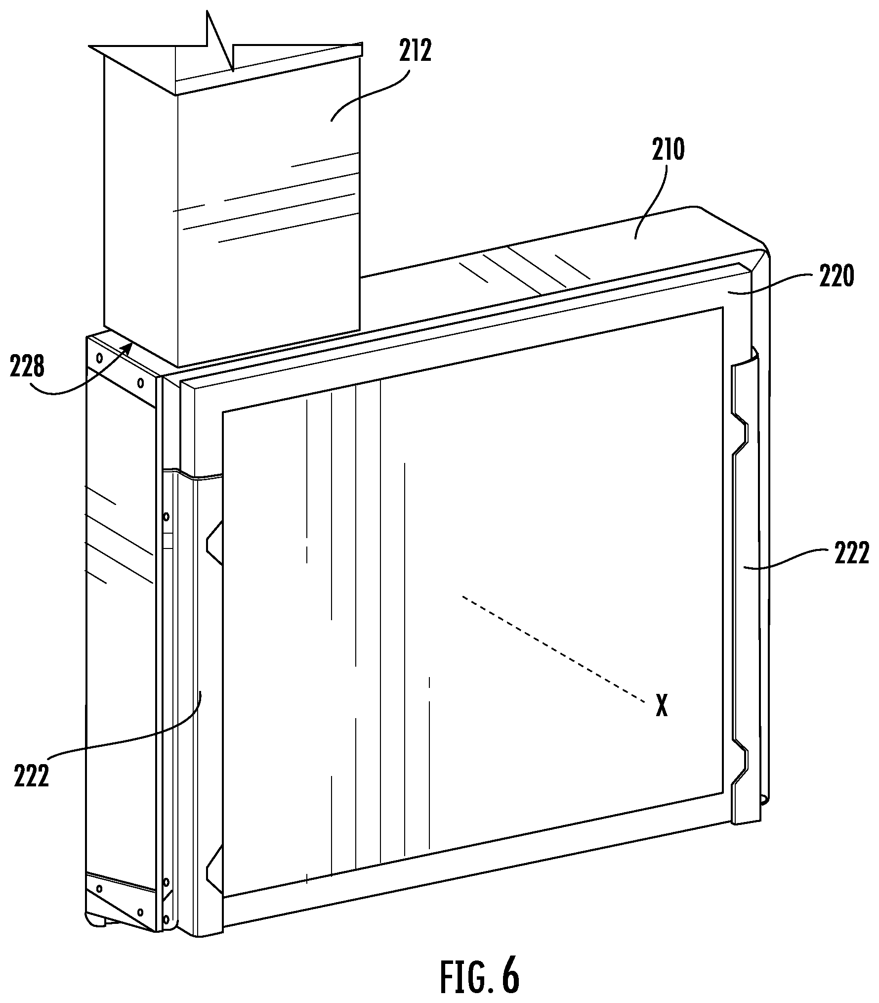 Patent US12345439 Figure 6 – Damper door for an air conditioning appliance