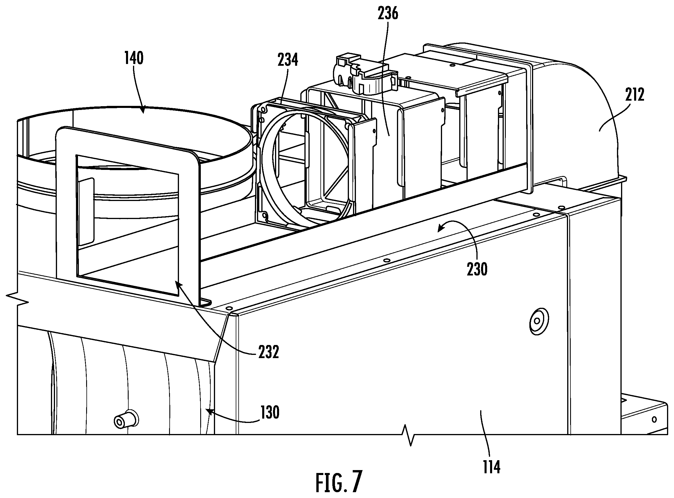 Patent US12345439 Figure 7 – Damper door for an air conditioning appliance