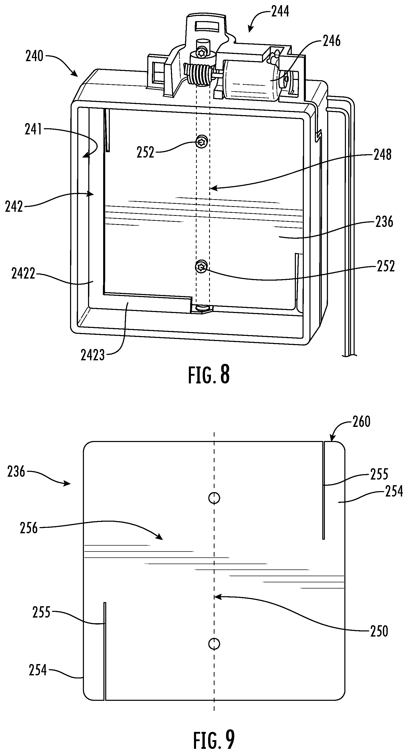 Patent US12345439 Figure 8 – Damper door for an air conditioning appliance