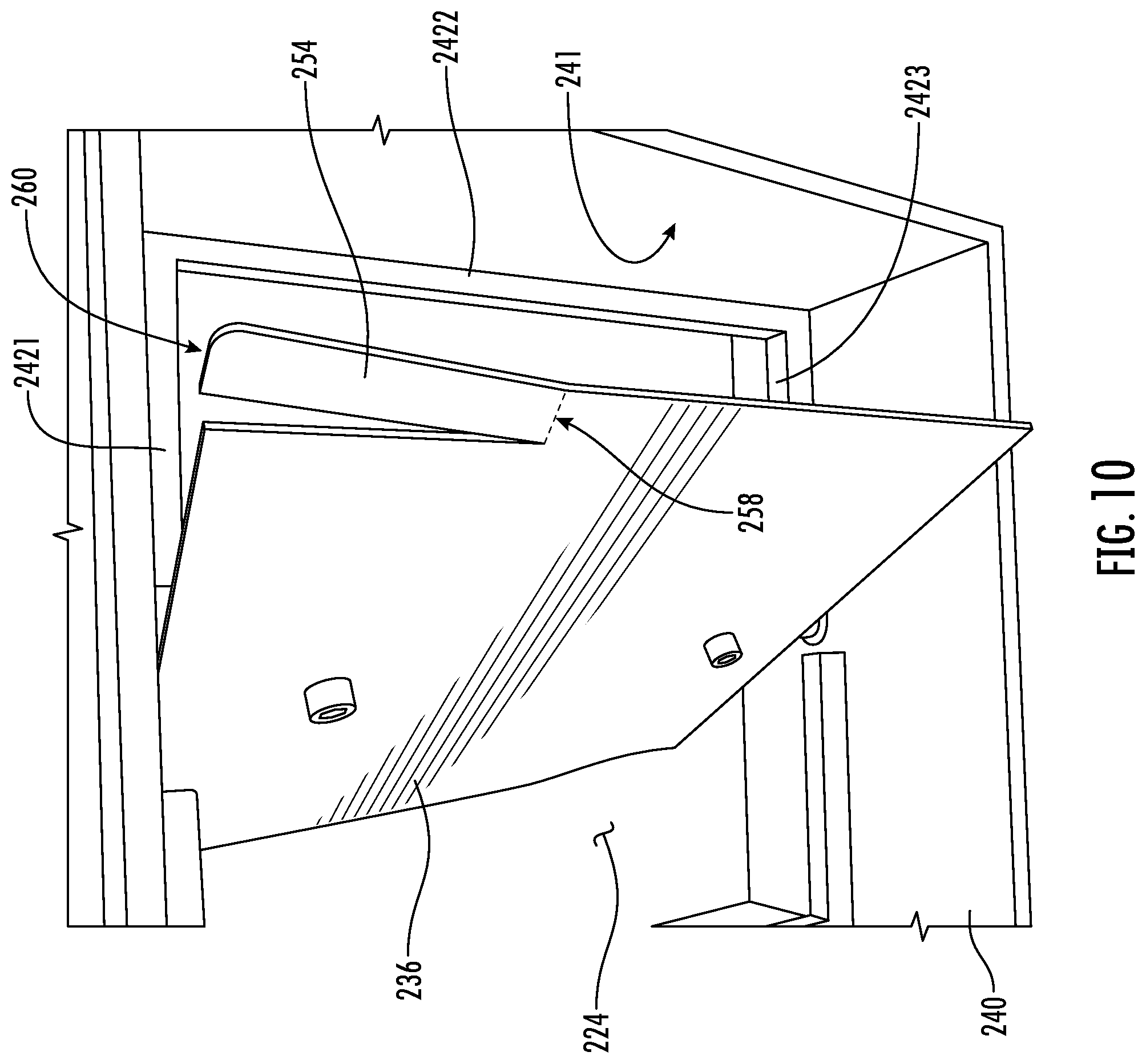 Patent US12345439 Figure 9 – Damper door for an air conditioning appliance