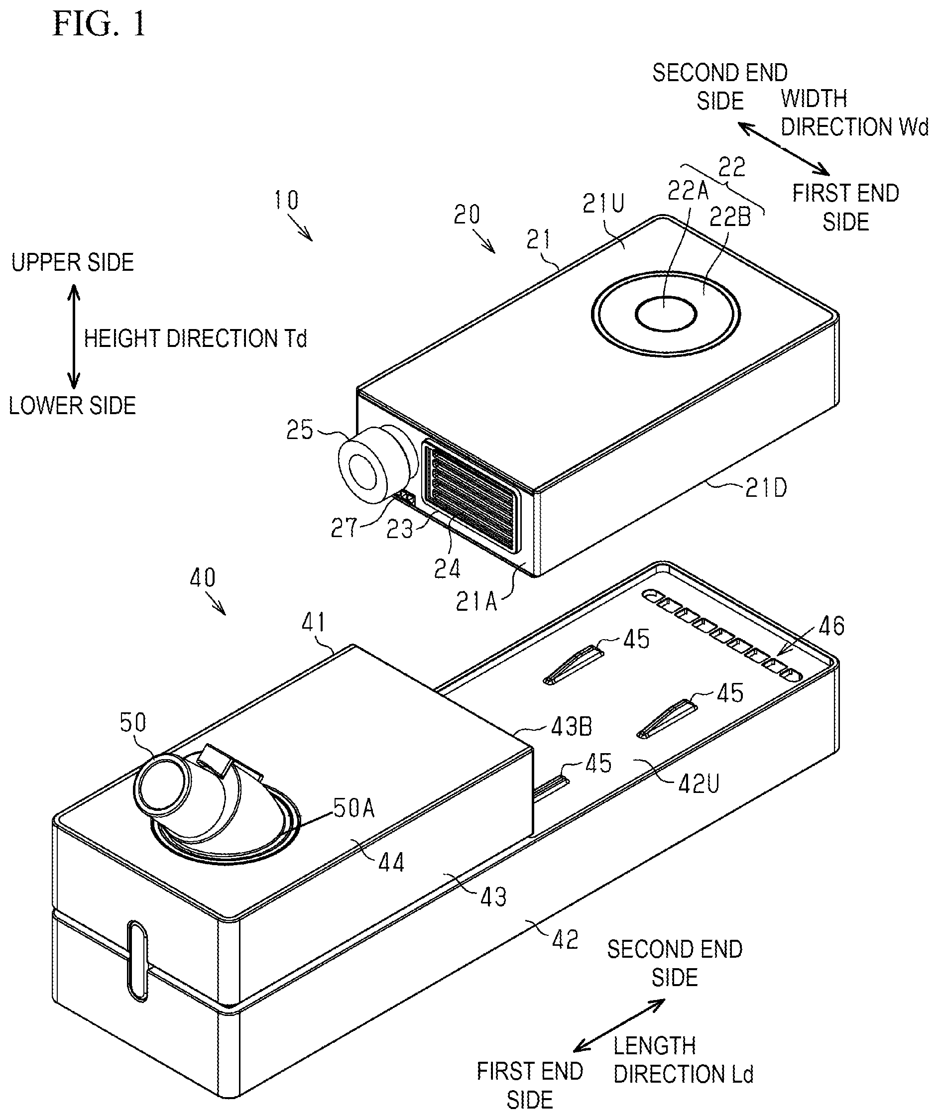 Patent US12345442 Figure 1 – Humidifier