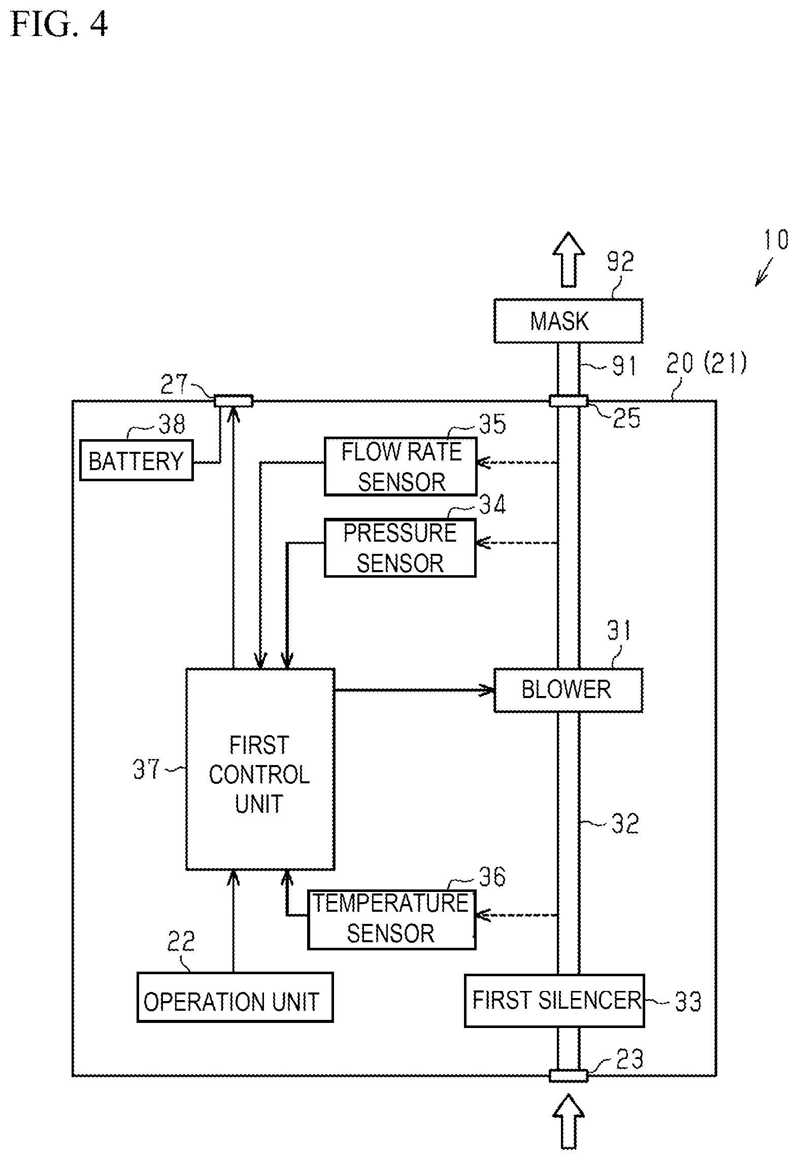 Patent US12345442 Figure 4 – Humidifier