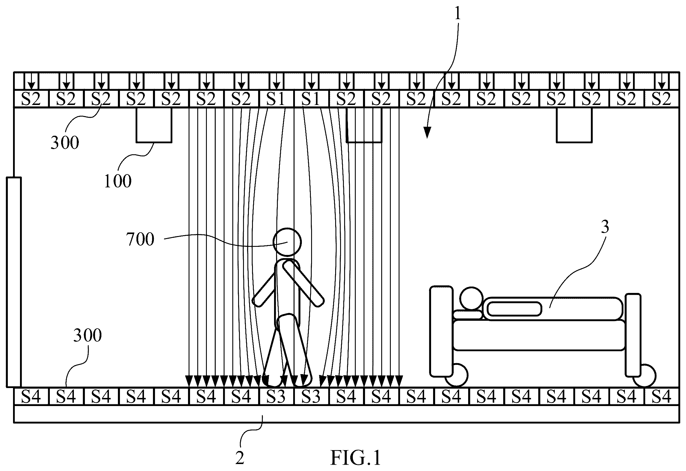 Patent US12345444 — Peripheral wind outlets device and a matrix wind generation system using the same — Figure 1