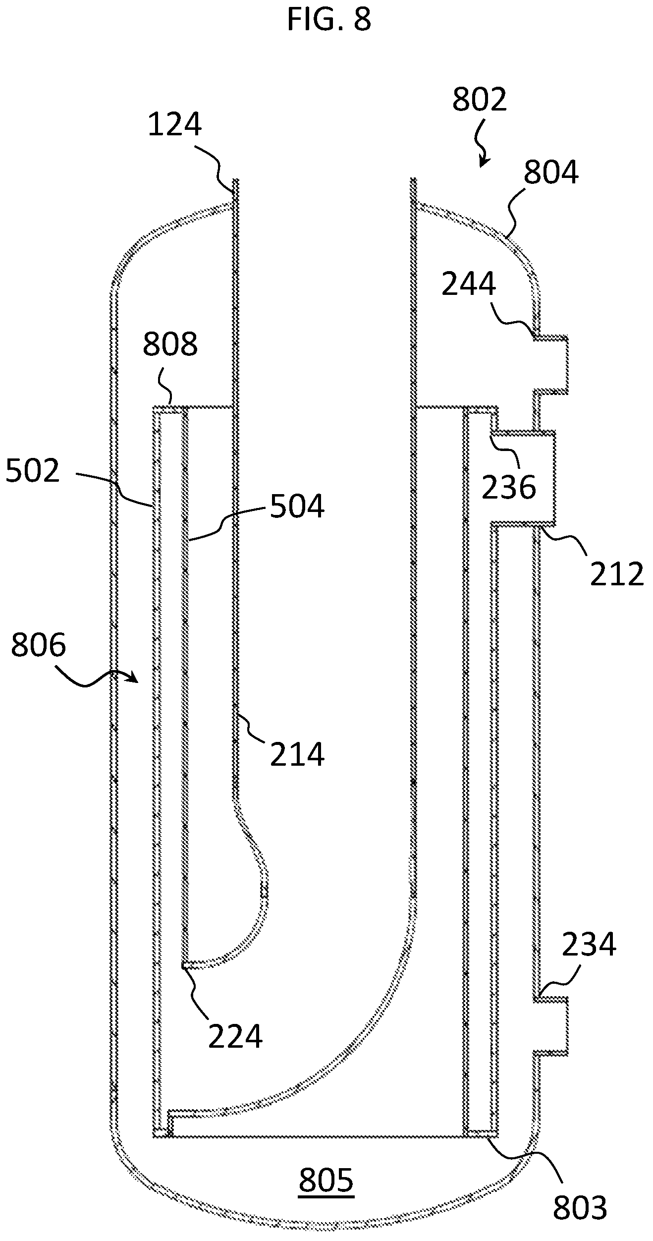 Patent US12345445 Figure 12 – Compact fluid heating system with high bulk heat flux using elevated heat exchanger pressure drop