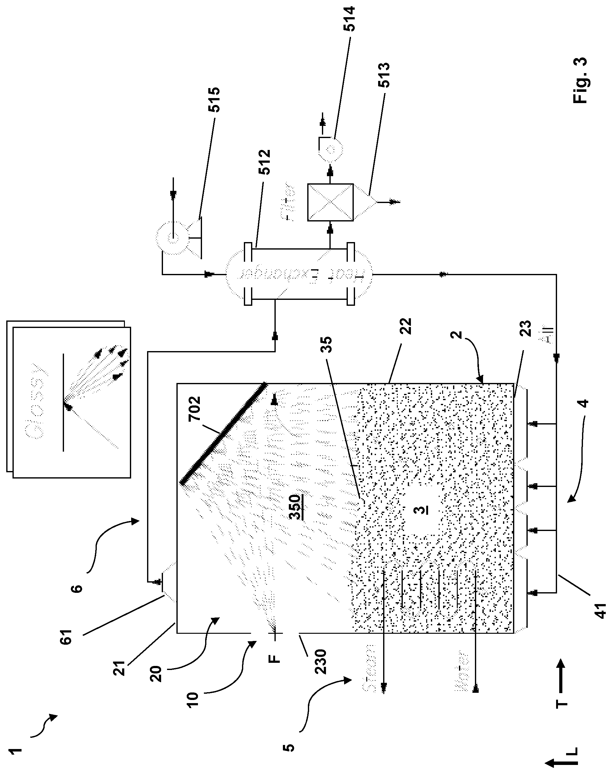 Patent US12345448 Figure 3 – Device for the storage of thermal energy of solar origin based upon multiple reflections